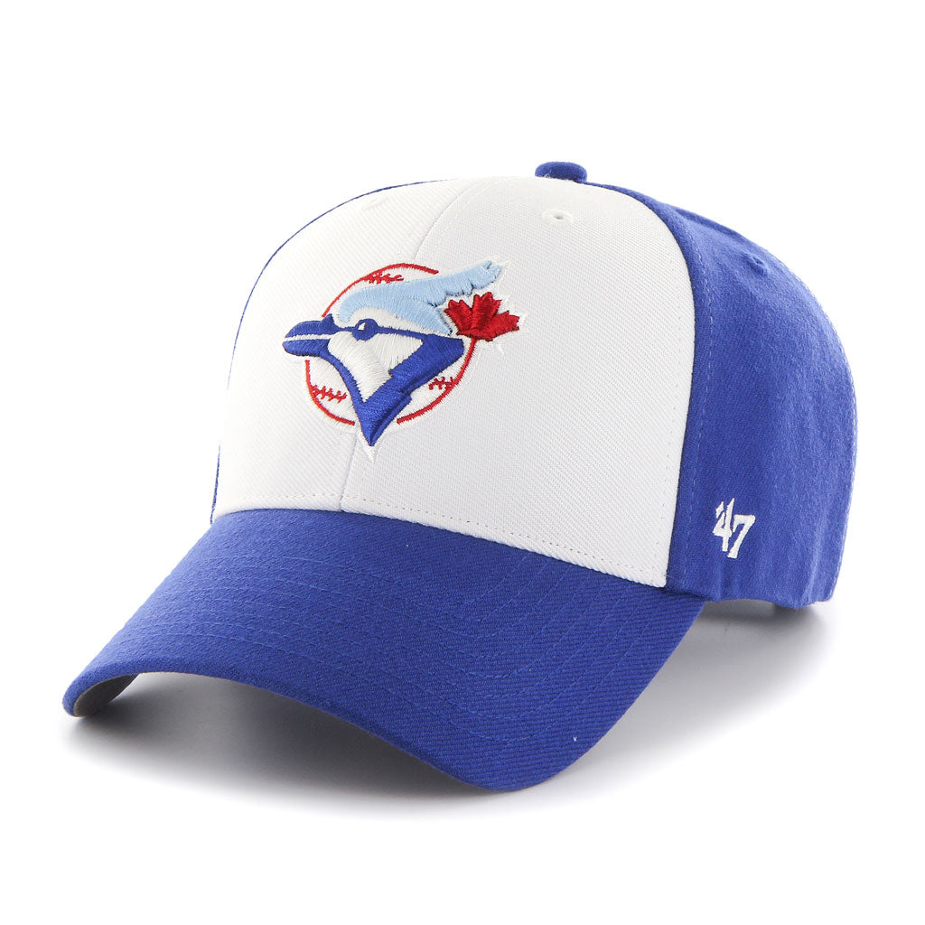 Casquette ajustable MVP blanche/bleue pour homme des Toronto Blue Jays MLB 47 Brand