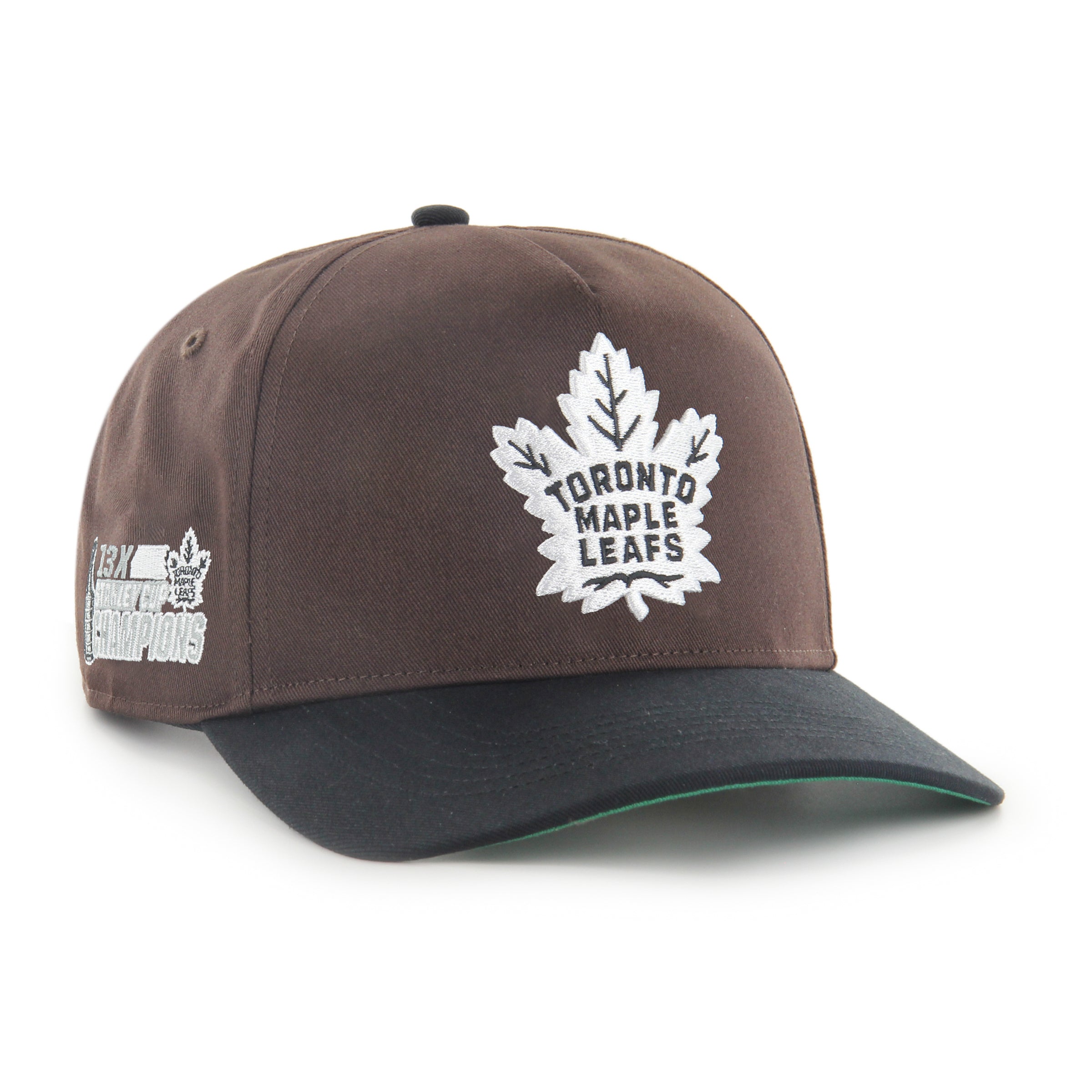 Toronto Maple Leafs NHL 47 Brand Men's Dark Chocolate Sure Shot Hitch Snapback