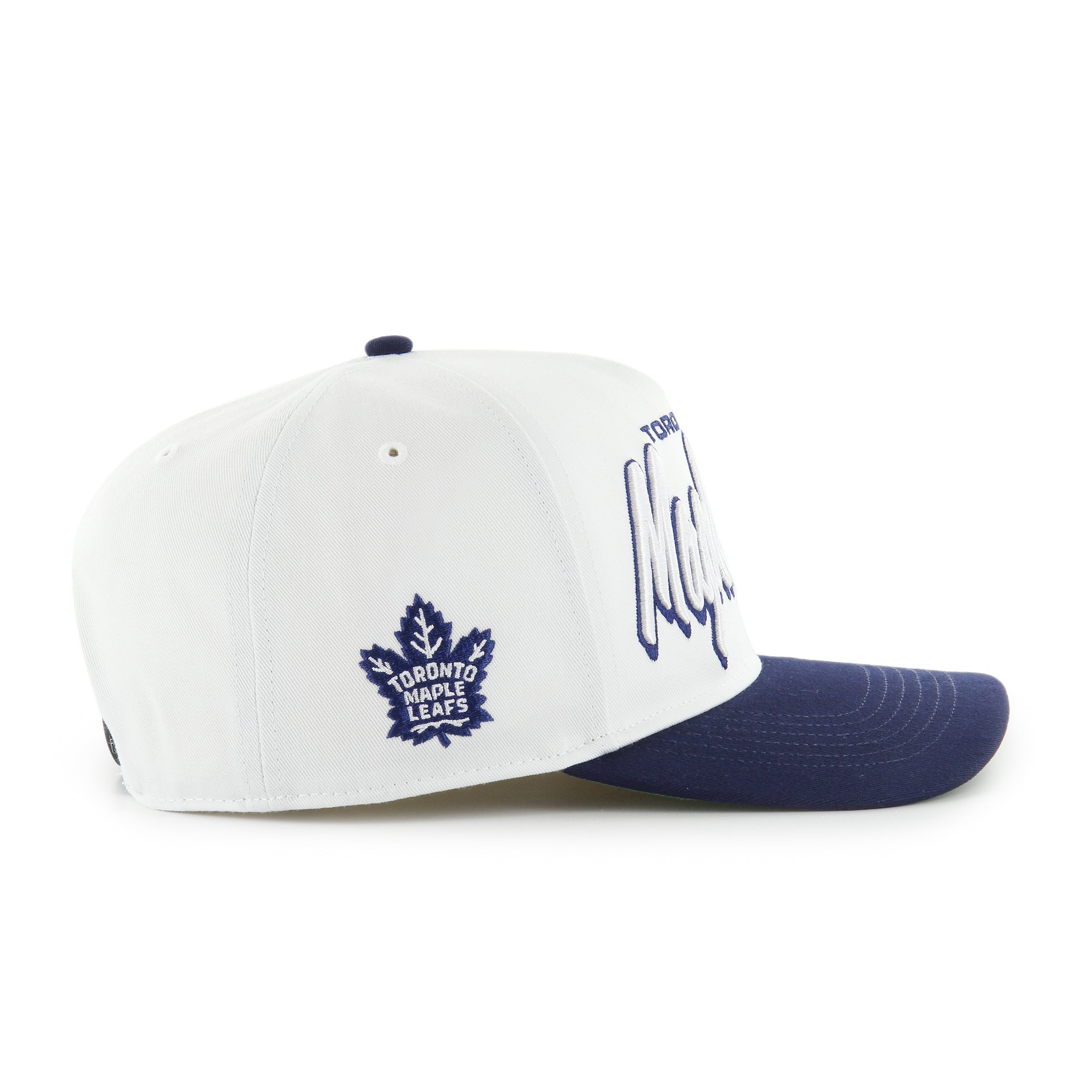 Toronto Maple Leafs NHL 47 Brand White Men's Drop Shadow Hitch Snapback Hat