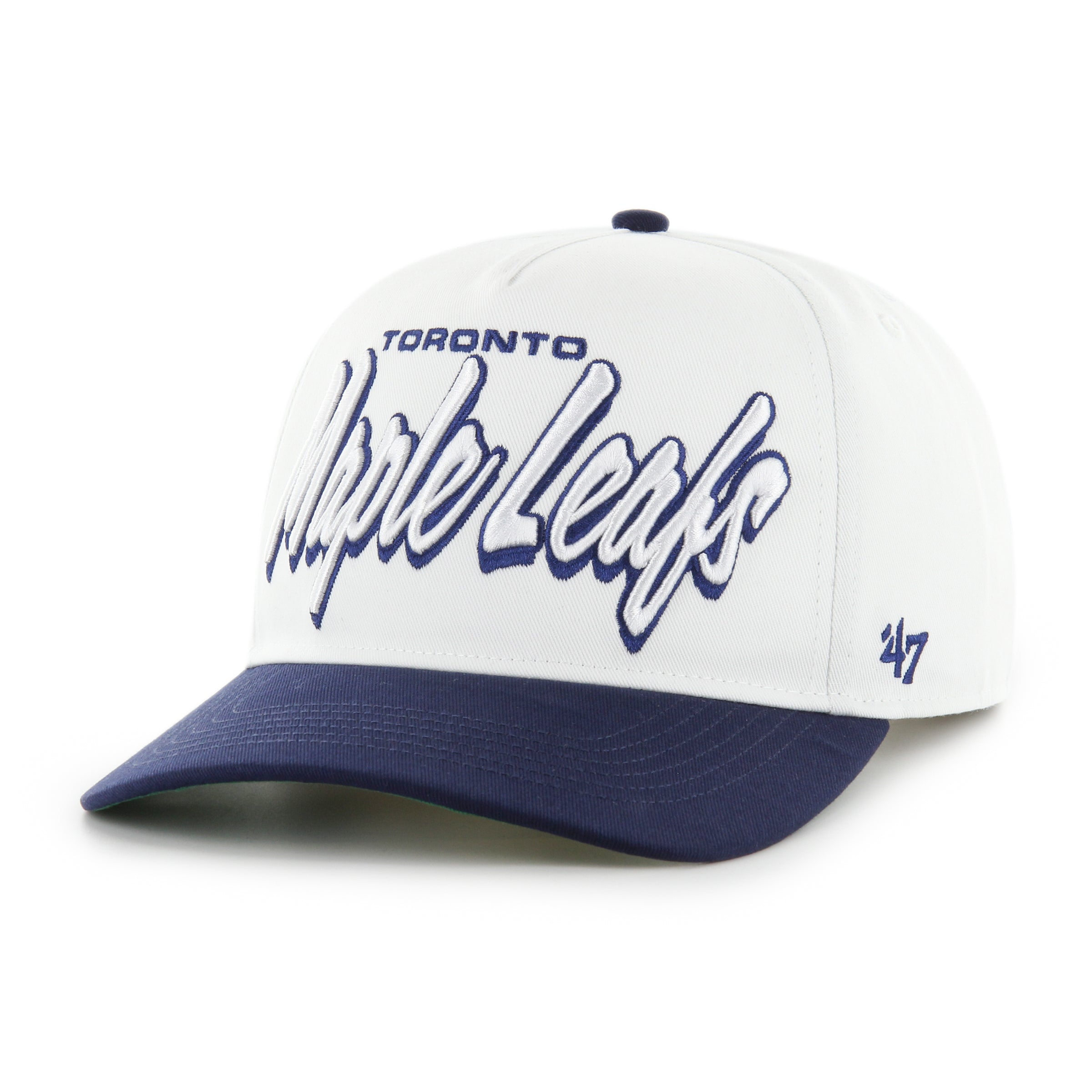 Toronto Maple Leafs NHL 47 Brand White Men's Drop Shadow Hitch Snapback Hat