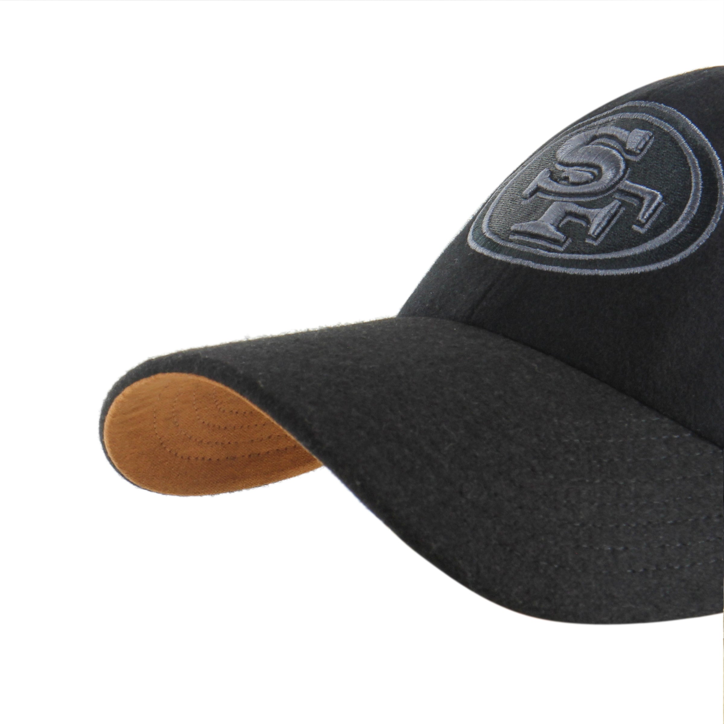 San Francisco 49ers NFL 47 Brand Men's Tonal Black Peacoat Clean Up Adjustable Hat