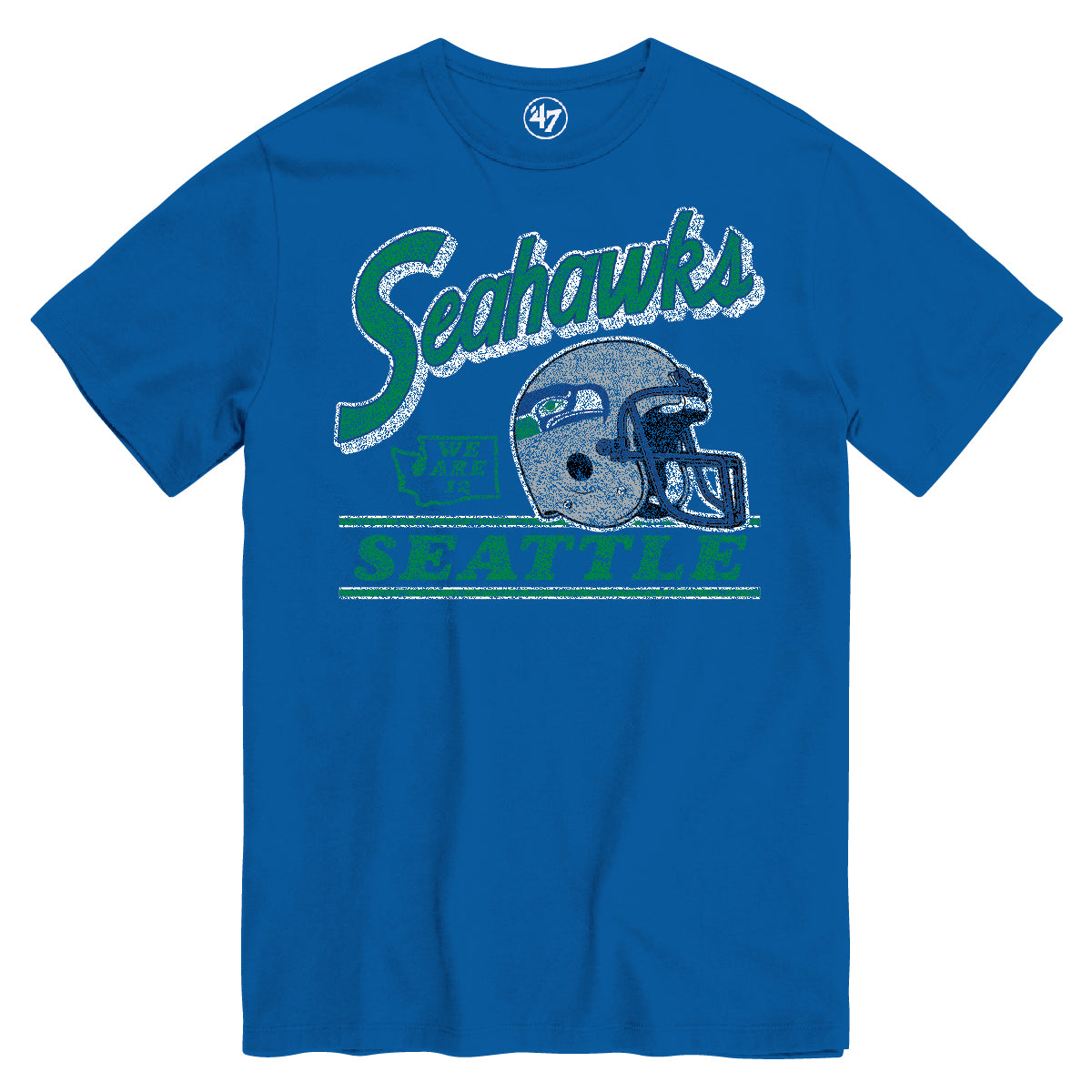 Seattle Seahawks NFL 47 Brand Men's Royal Blue Fly By T-Shirt