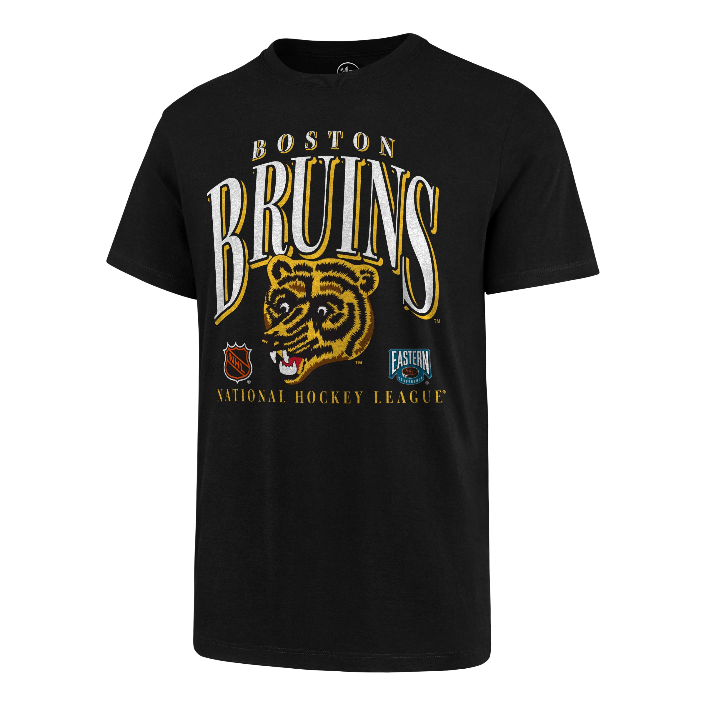 Boston Bruins NHL 47 Brand Men's Black Vintage Crease T-Shirt