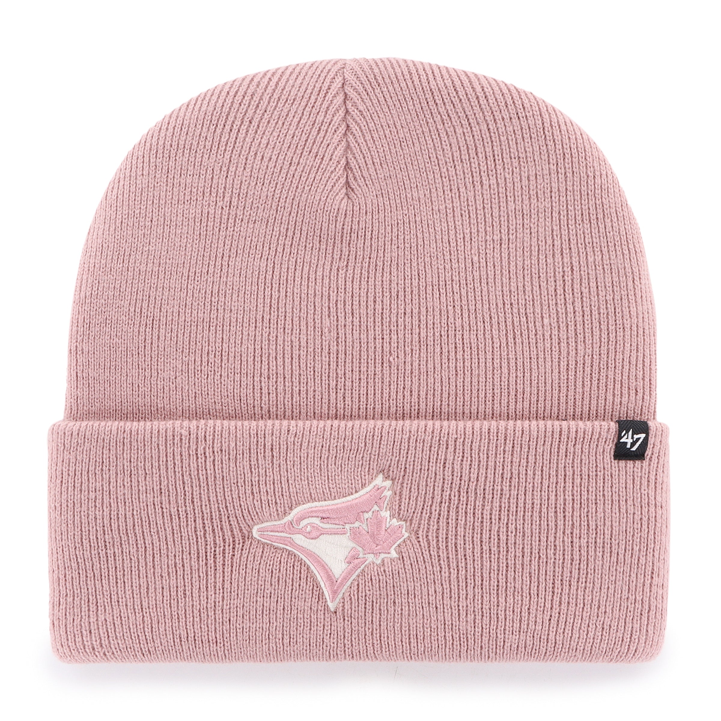 Toronto Blue Jays MLB 47 Brand Women's Pink Haymaker Raised Cuff Knit Hat