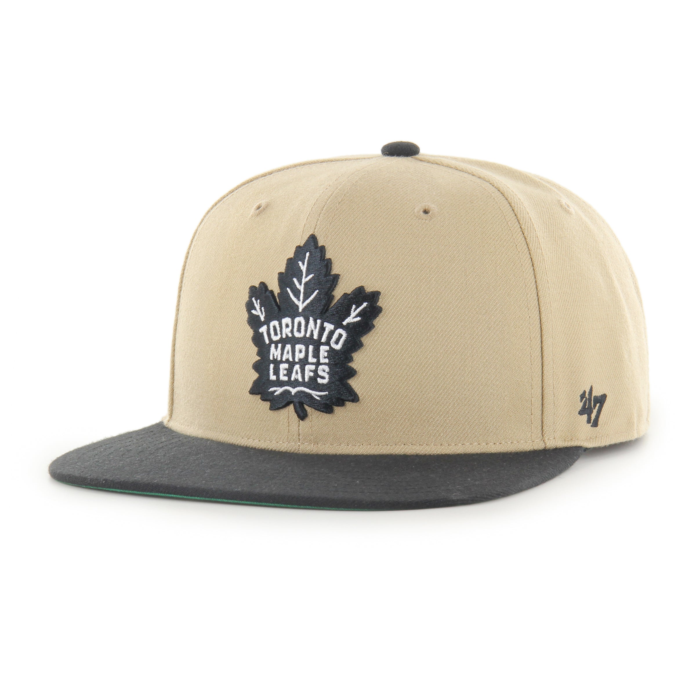 Toronto Maple Leafs NHL 47 Brand Men's Black Sand Captain Snapback