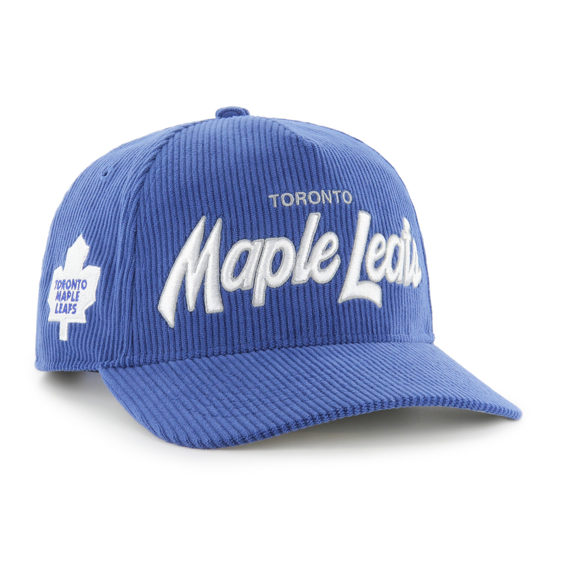 Toronto Maple Leafs NHL 47 Brand Men's Royal Crosstown Cord Arch Adjustable Hat