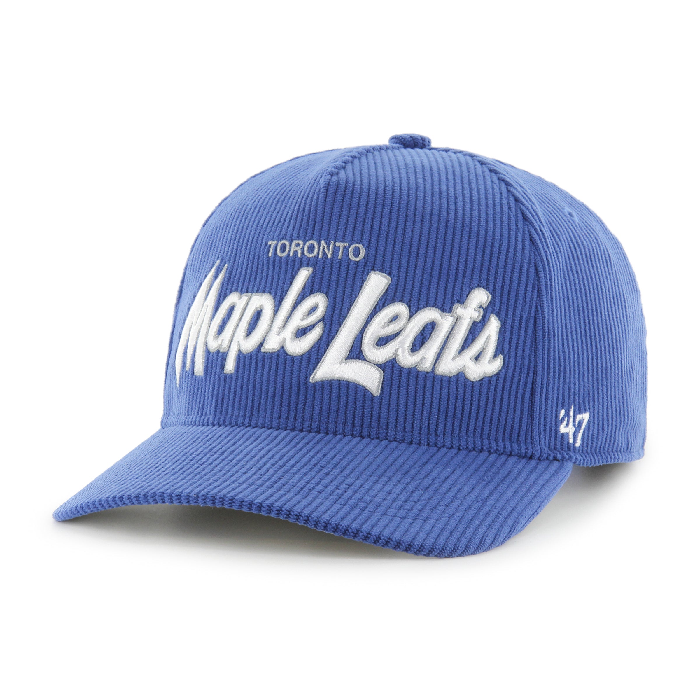 Toronto Maple Leafs NHL 47 Brand Men's Royal Crosstown Cord Arch Adjustable Hat