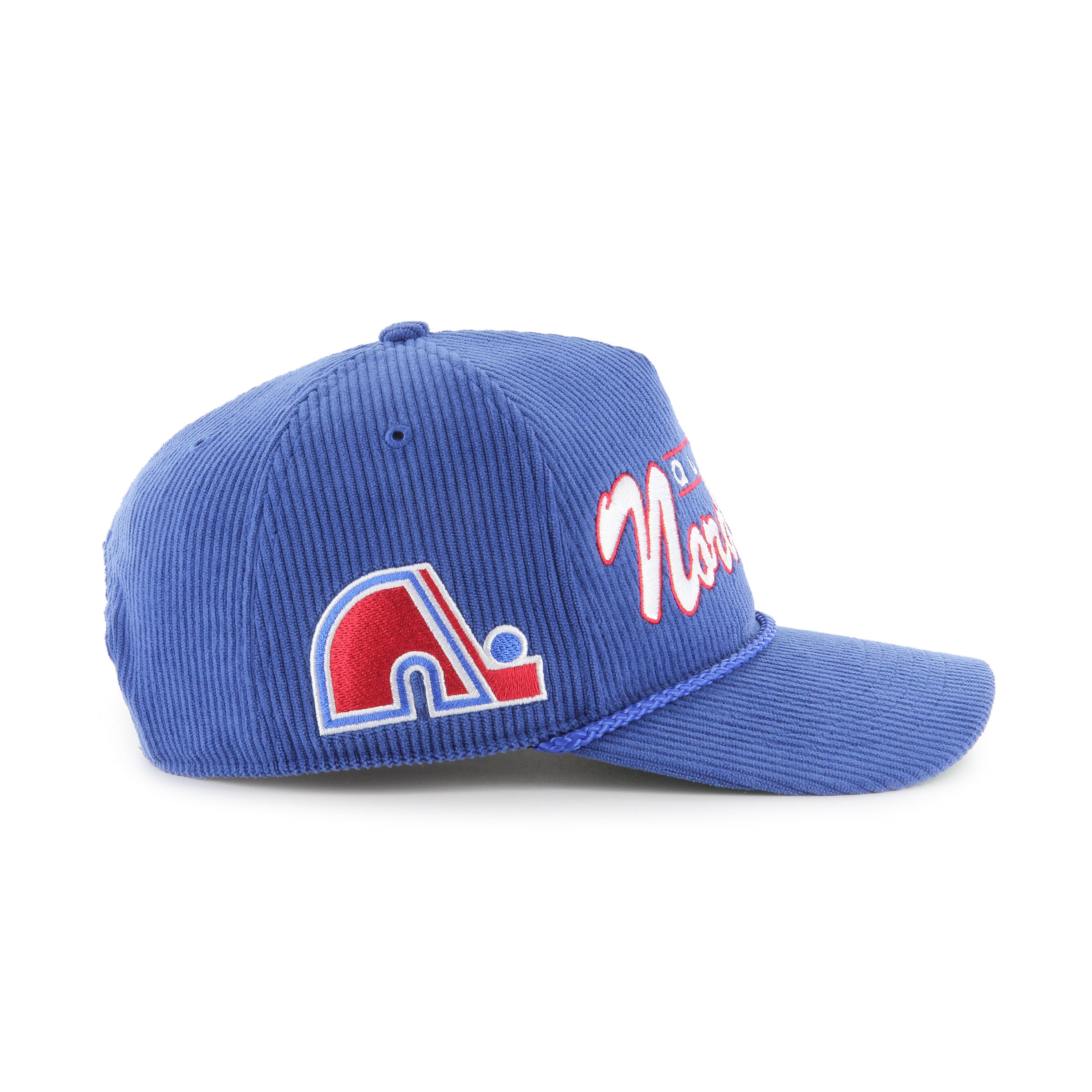 Casquette Snapback à cordon épais pour homme Royal Double Header des Nordiques de Québec de la LNH 47 Brand