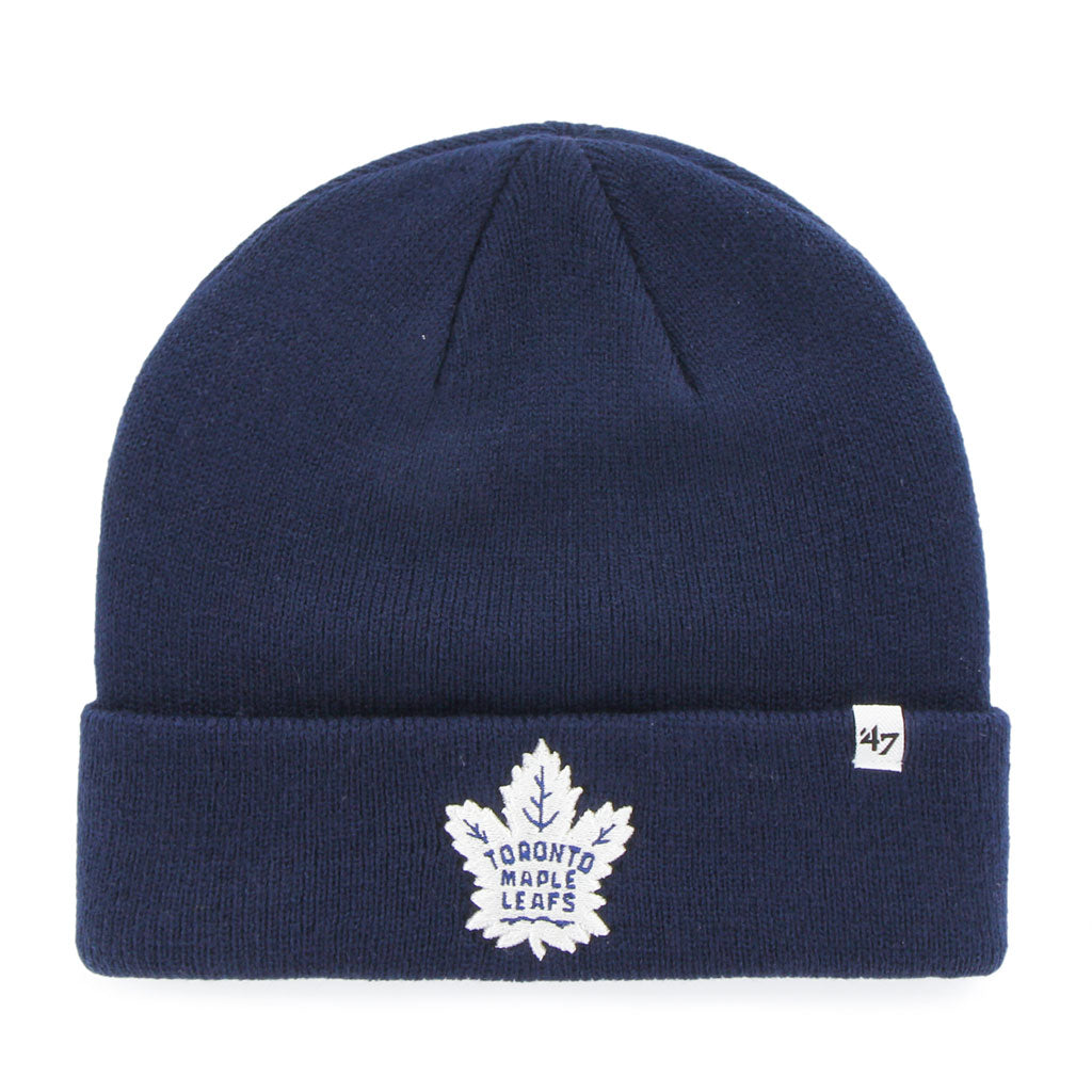 Toronto Maple Leafs NHL 47 Brand Men's Navy Raised Cuff Knit Hat