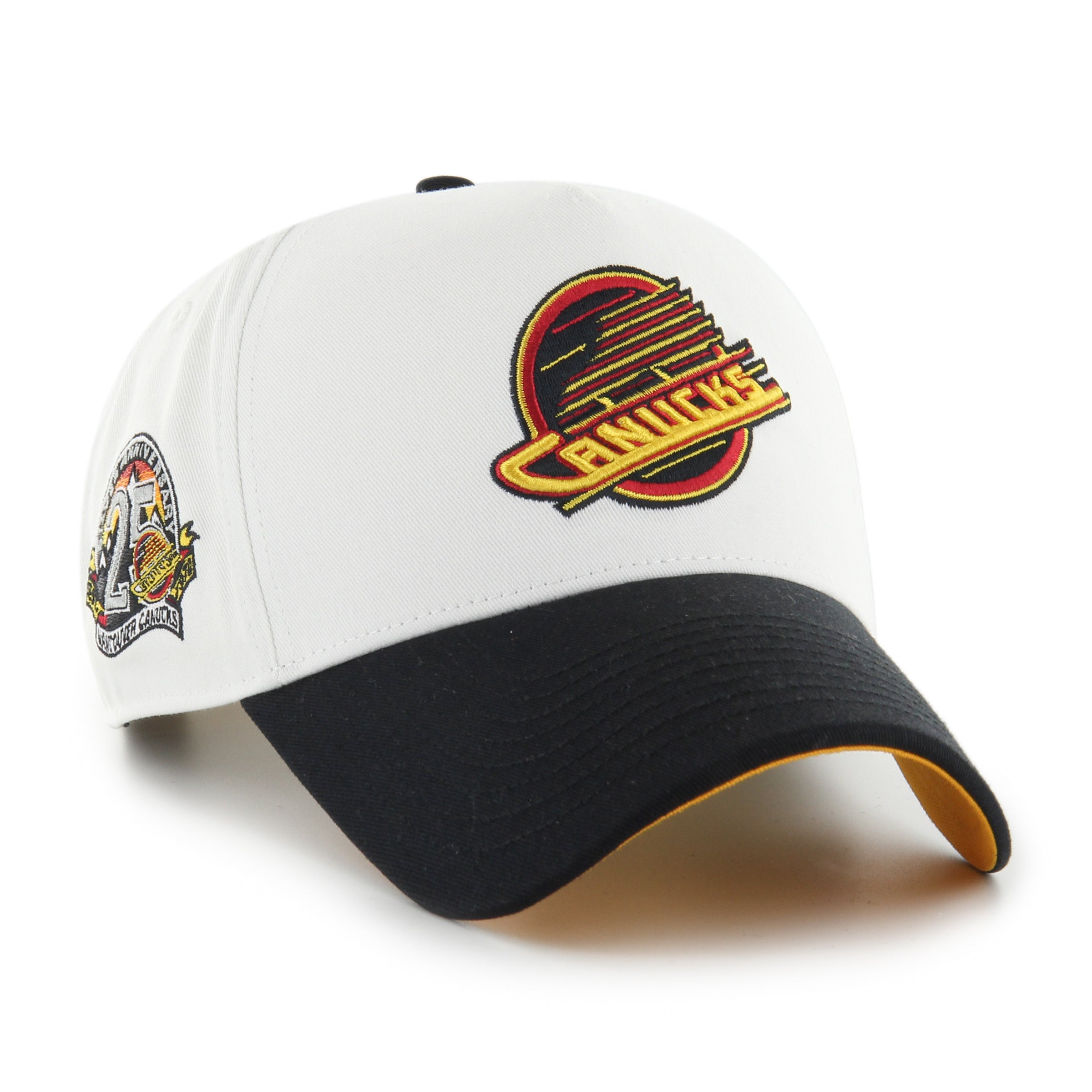 Casquette à visière snapback MVP Sure Shot vintage des Canucks de Vancouver LNH 47 pour homme