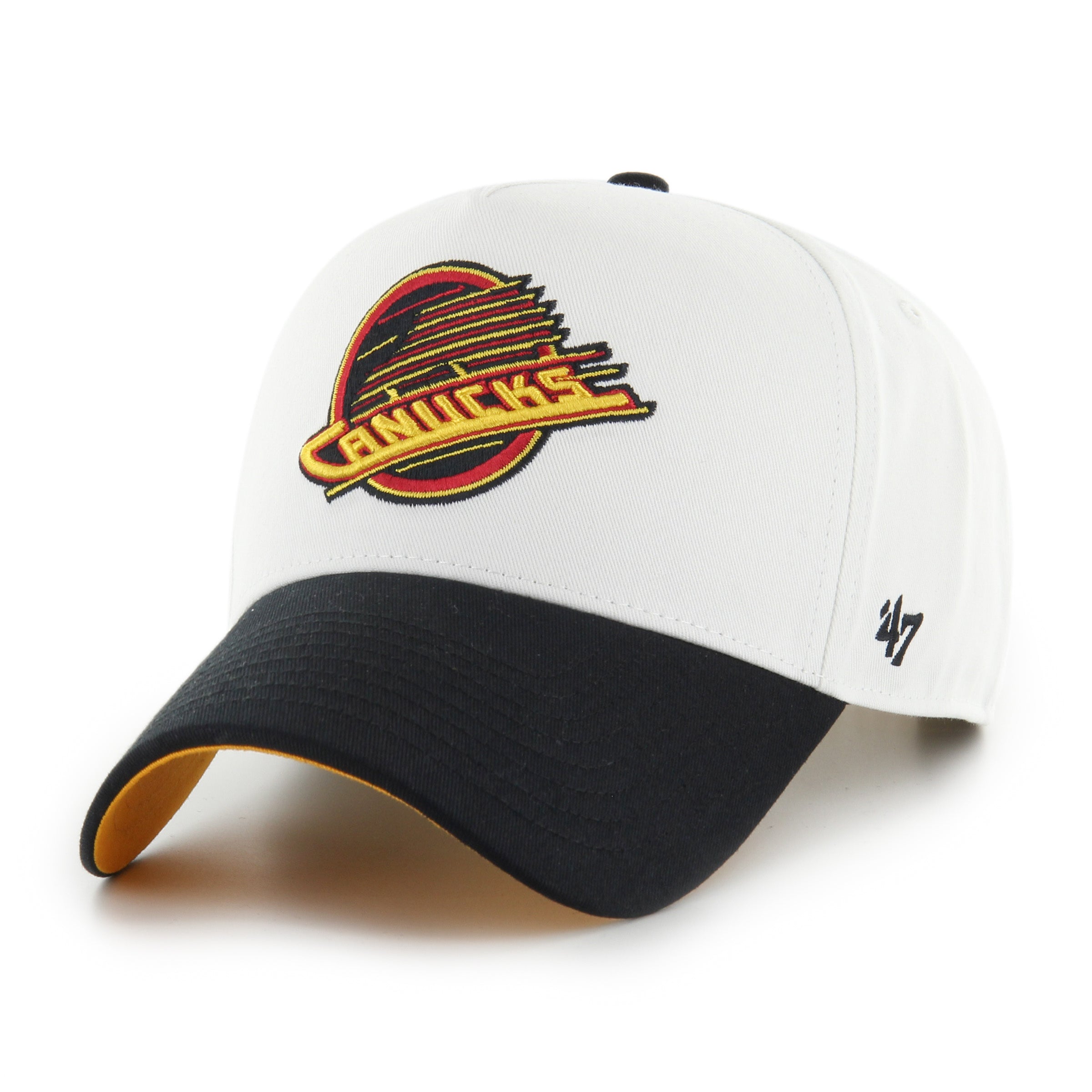 Casquette à visière snapback MVP Sure Shot vintage des Canucks de Vancouver LNH 47 pour homme