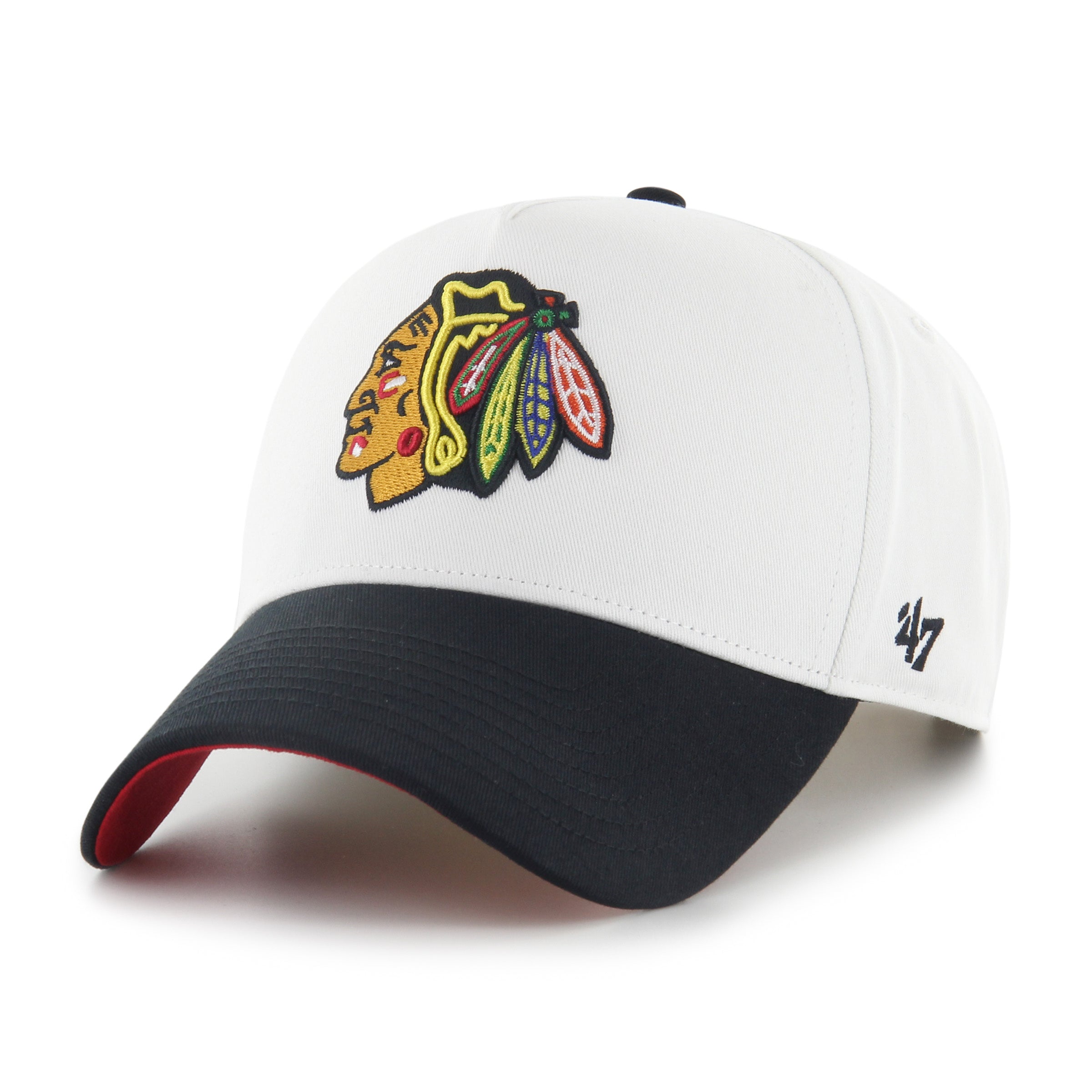 Chicago Blackhawks NHL 47 Brand Men's Whiteout MVP Sure Shot Snapback