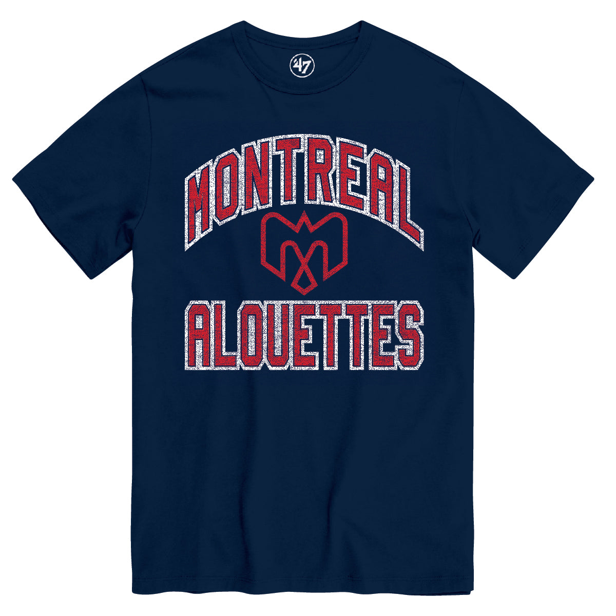 Montreal Alouettes CFL 47 Brand Men's Navy Imprint Play Action T-Shirt