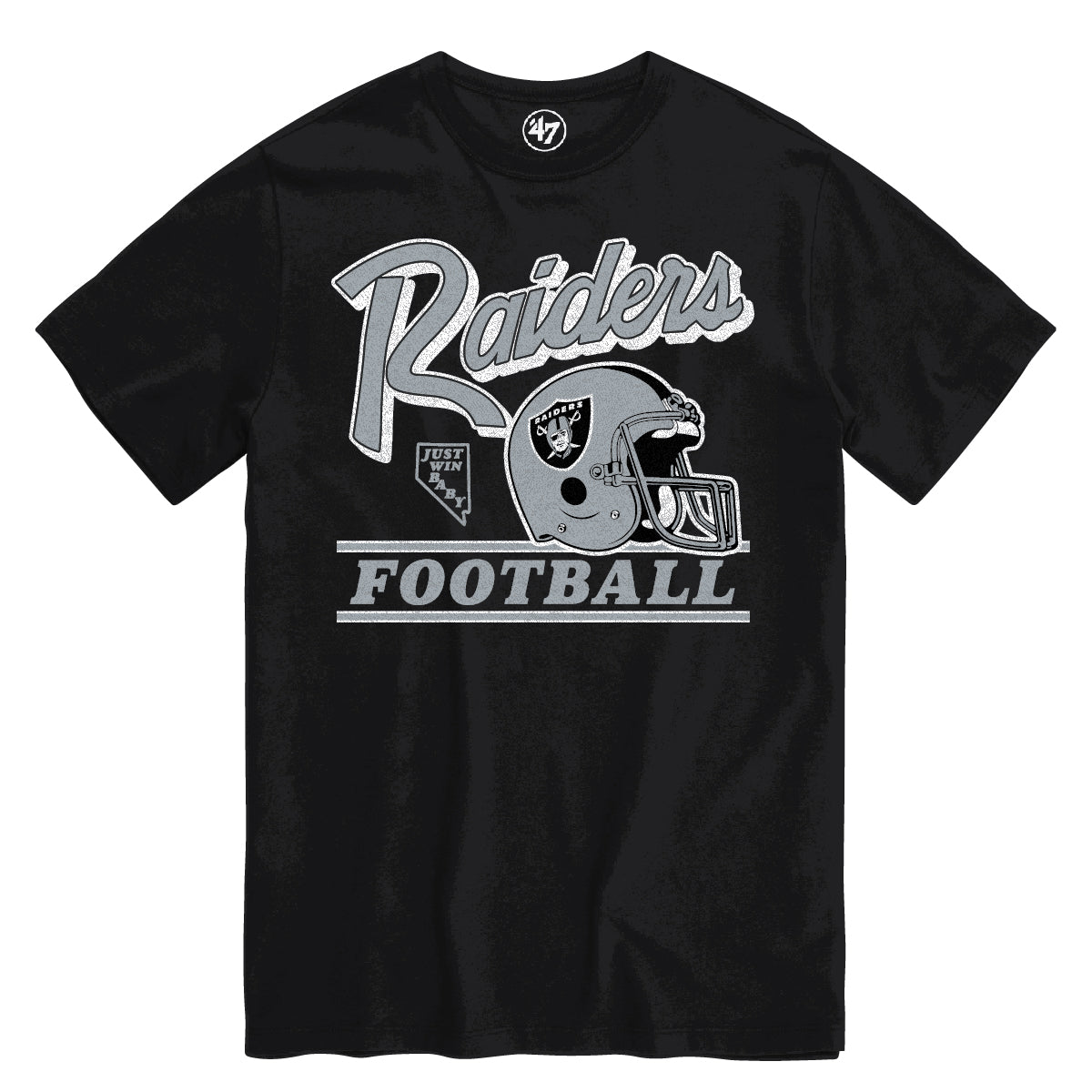 Las Vegas Raiders NFL 47 Brand Men's Black Legacy Fly By T-Shirt