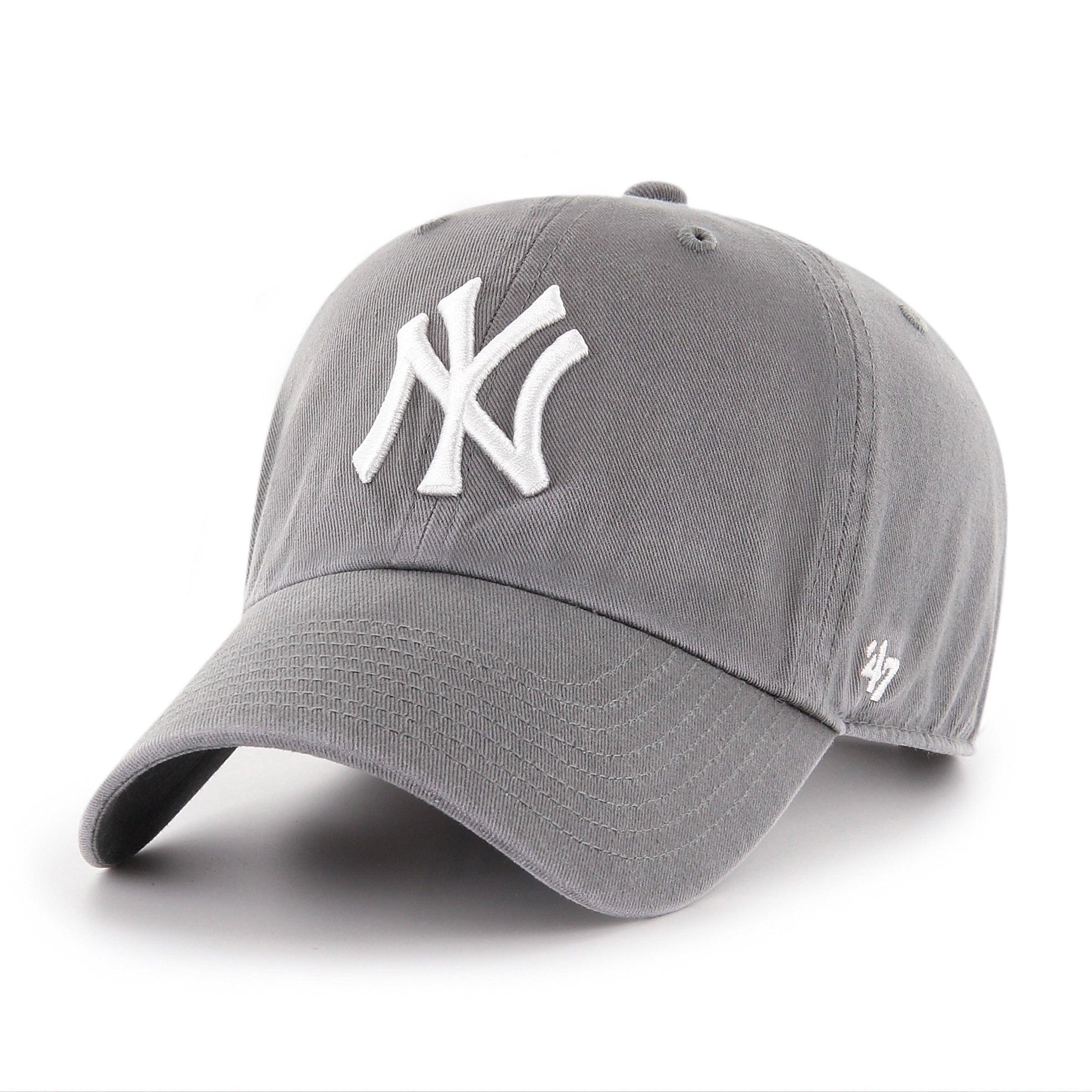 New York Yankees MLB 47 Brand Men's Dark Grey Clean Up Adjustable Hat