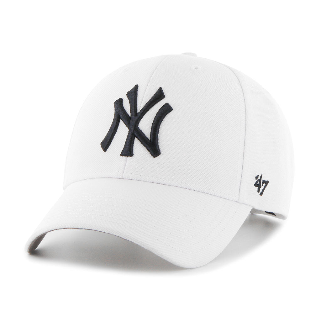 New York Yankees MLB 47 Brand Men's White MVP Adjustable Hat