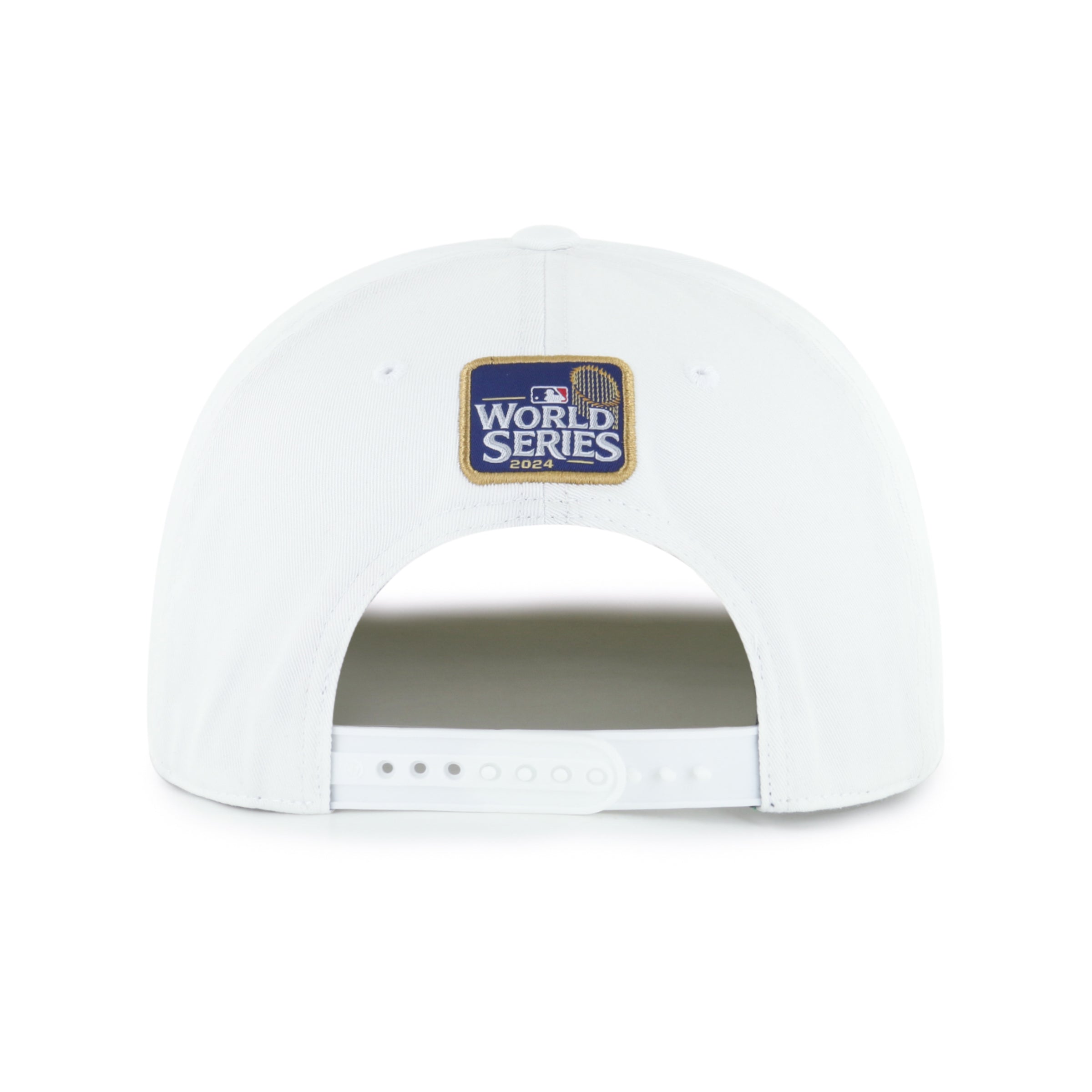 Casquette snapback à nœud en corde pour homme Los Angeles Dodgers MLB 47 Brand, champions de la série mondiale 2024, naturelle