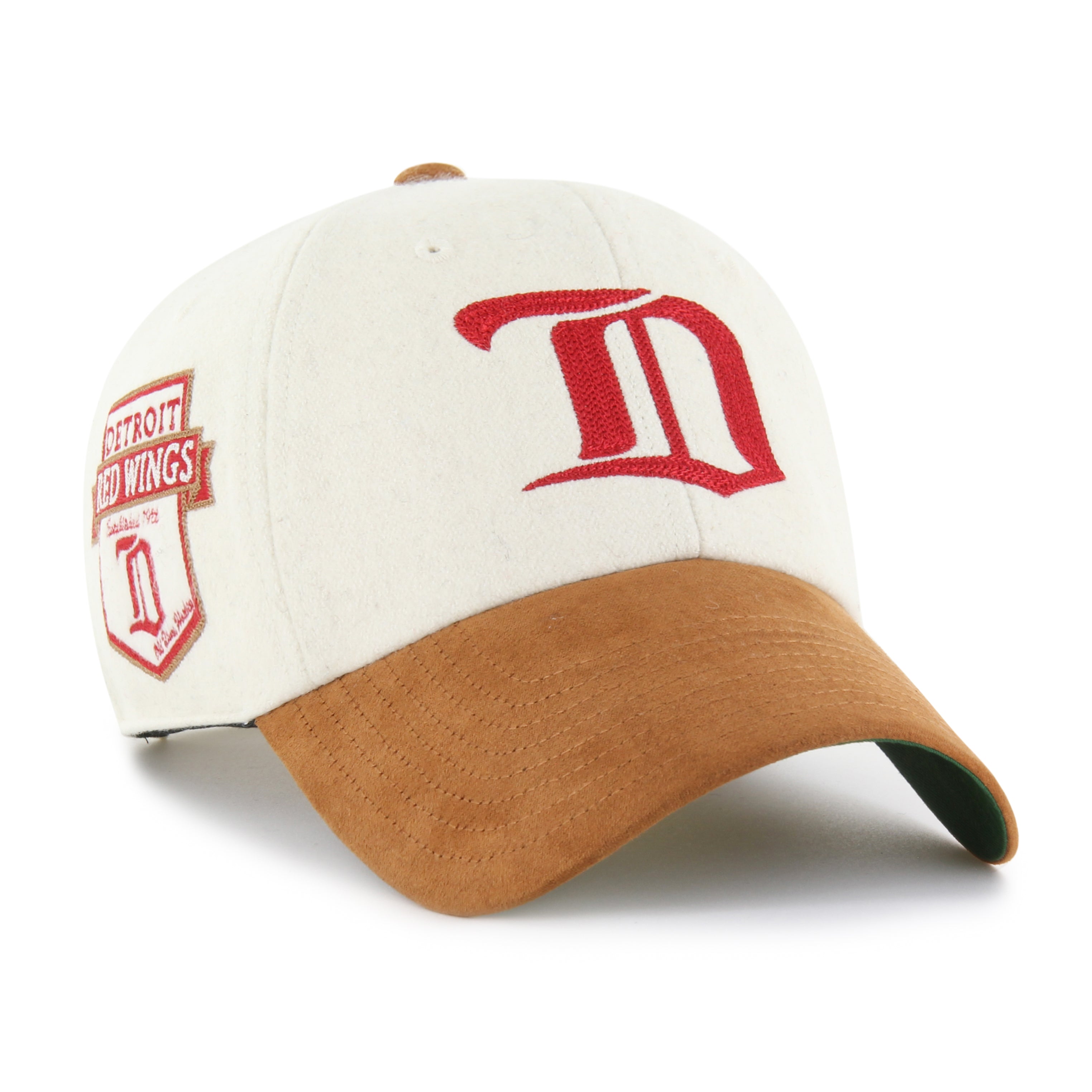 Detroit Red Wings NHL 47 Brand Men's Beige Rafter Clean Up Adjustable Hat