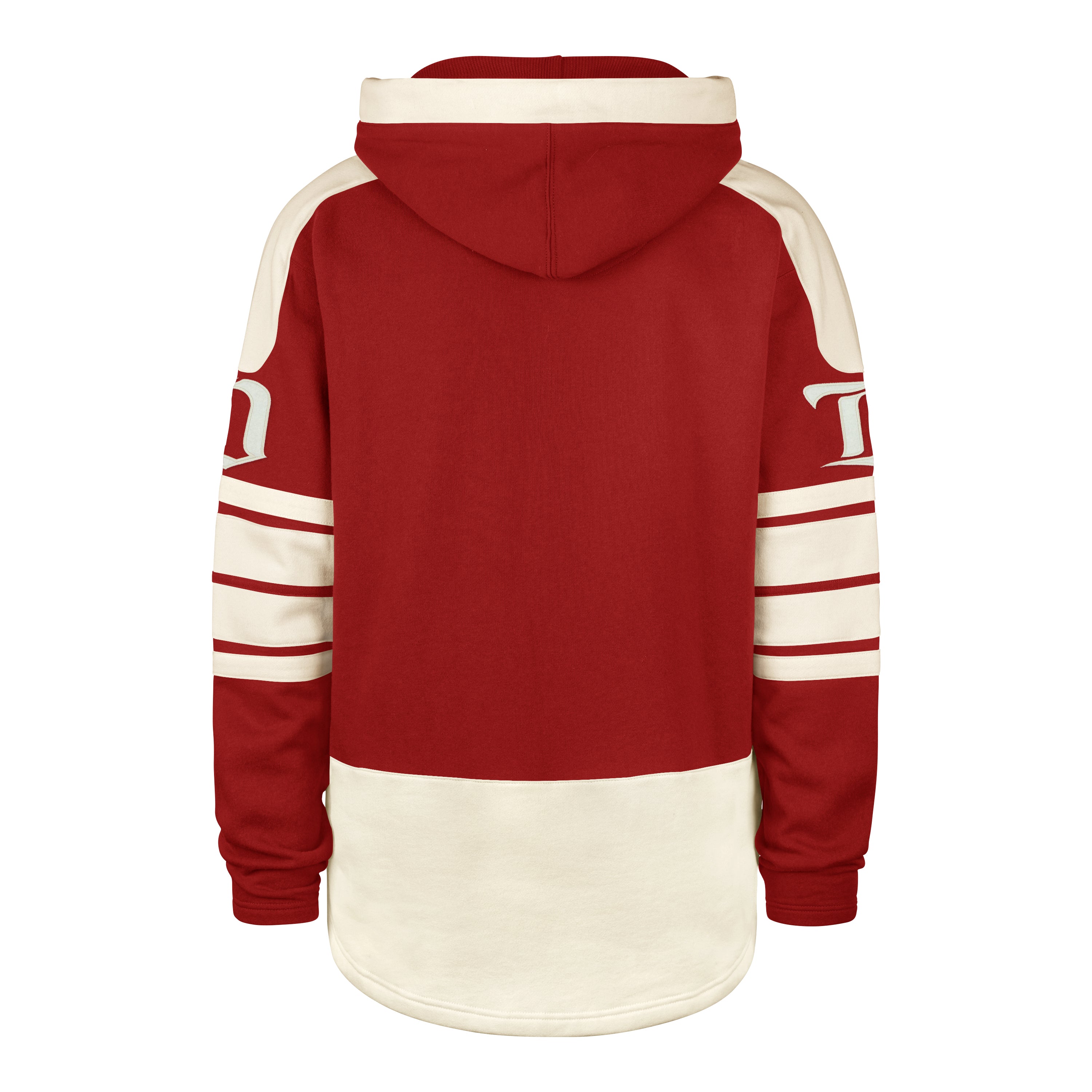 Sweat à capuche à lacets épais rouge Heritage pour homme de la marque NHL 47 des Red Wings de Detroit