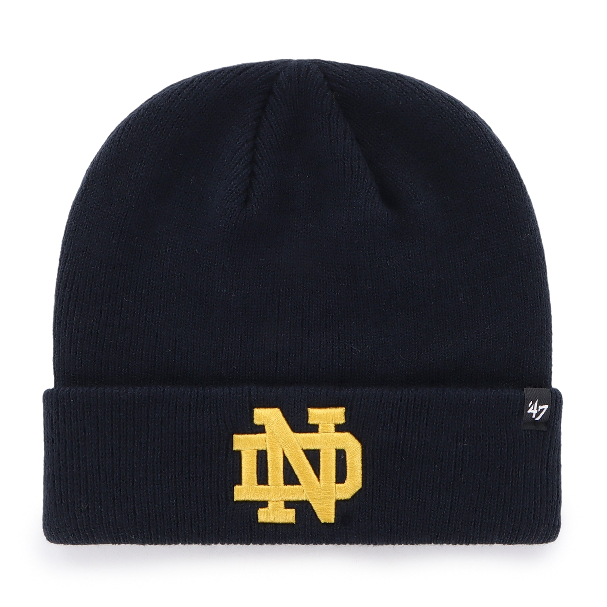 Notre Dame Fighting Irish NCAA 47 Brand Men's Navy Raised Cuff Knit Hat