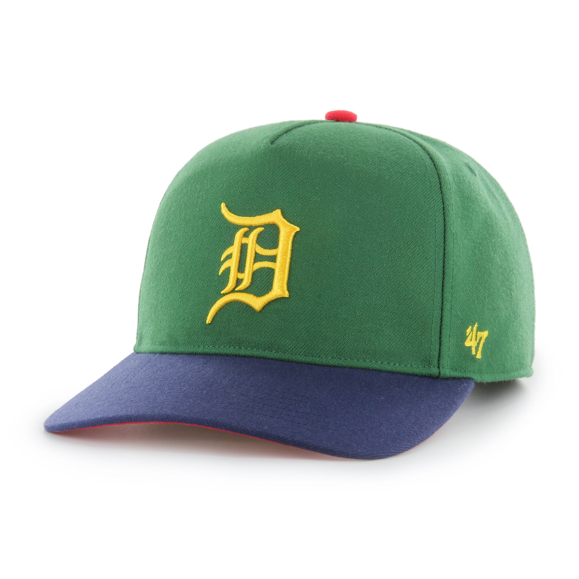 Detroit Tigers MLB 47 Brand Men's Green Yacht Club Hitch Snapback