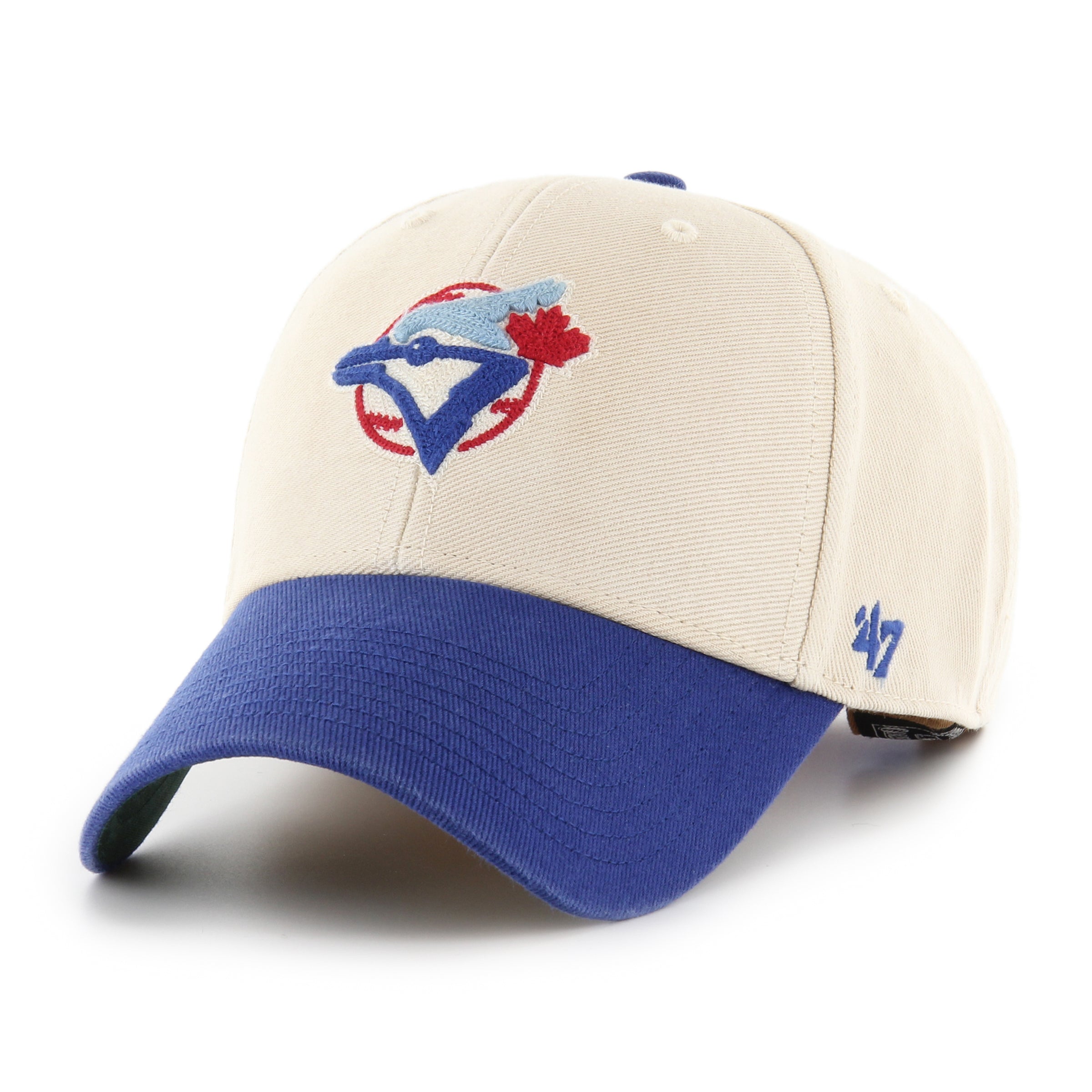 Toronto Blue Jays MLB 47 Brand Men's Beige MVP Cooperstown Fairfield Snapback