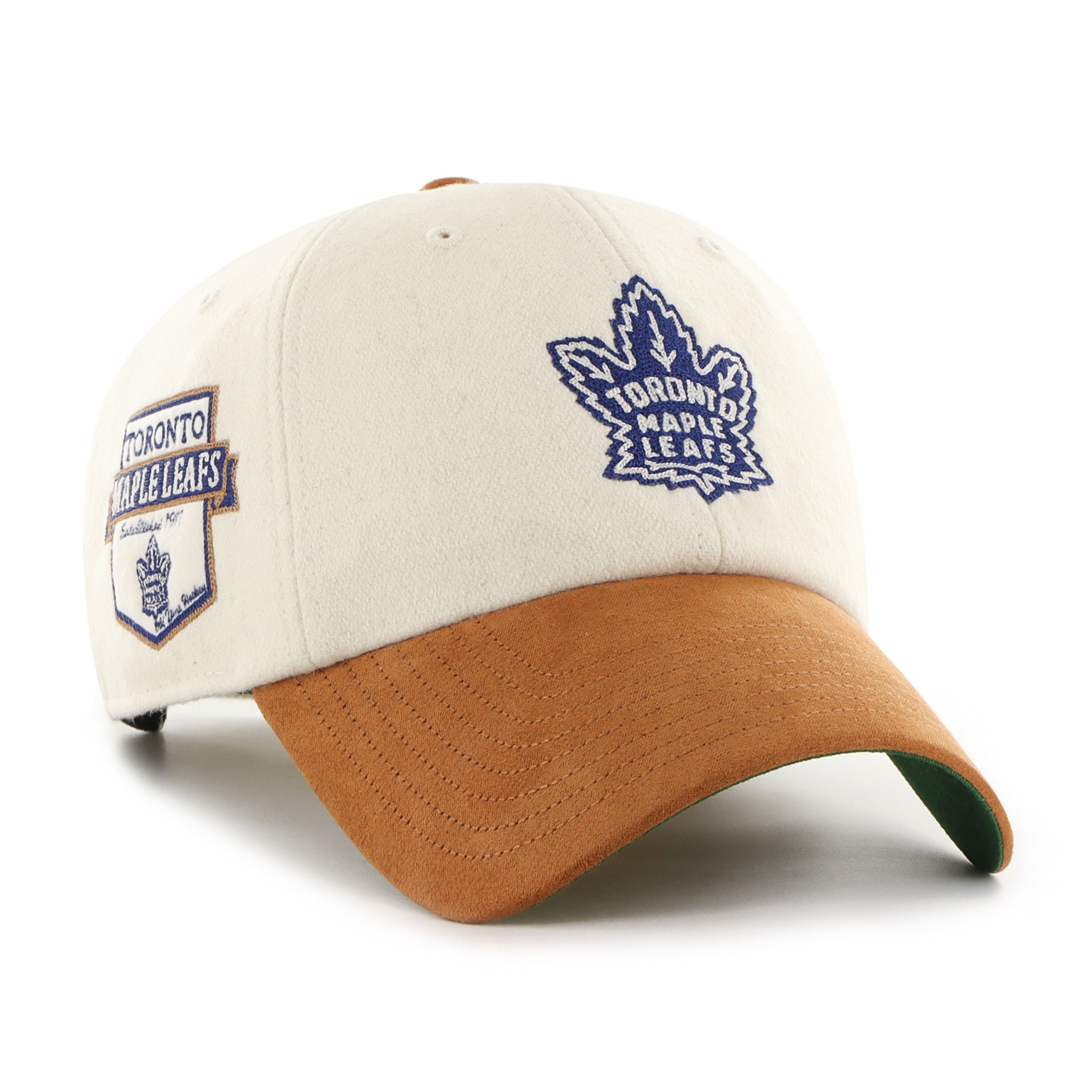 Toronto Maple Leafs NHL 47 Brand Men's Beige Rafter Clean Up Adjustable Hat