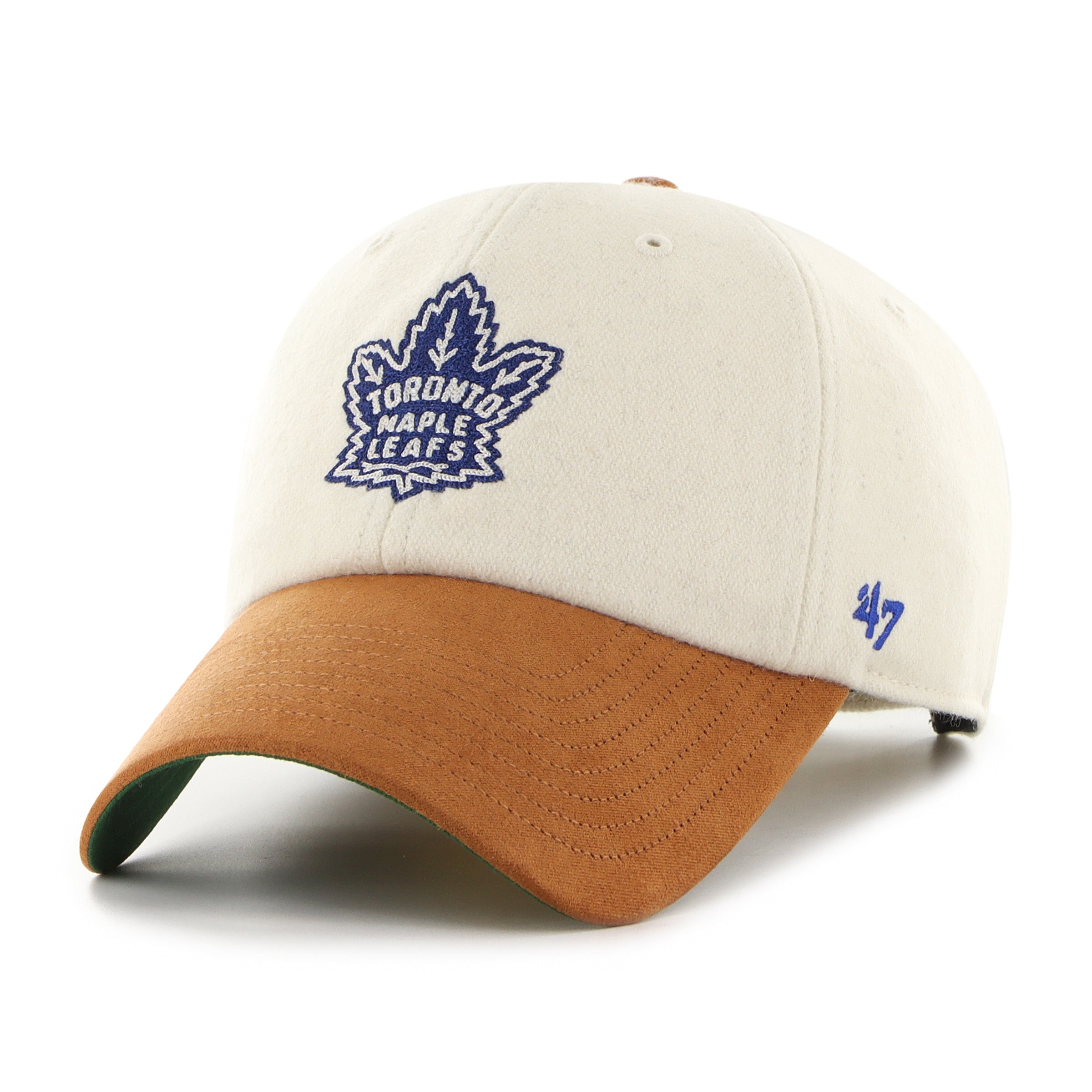 Toronto Maple Leafs NHL 47 Brand Men's Beige Rafter Clean Up Adjustable Hat