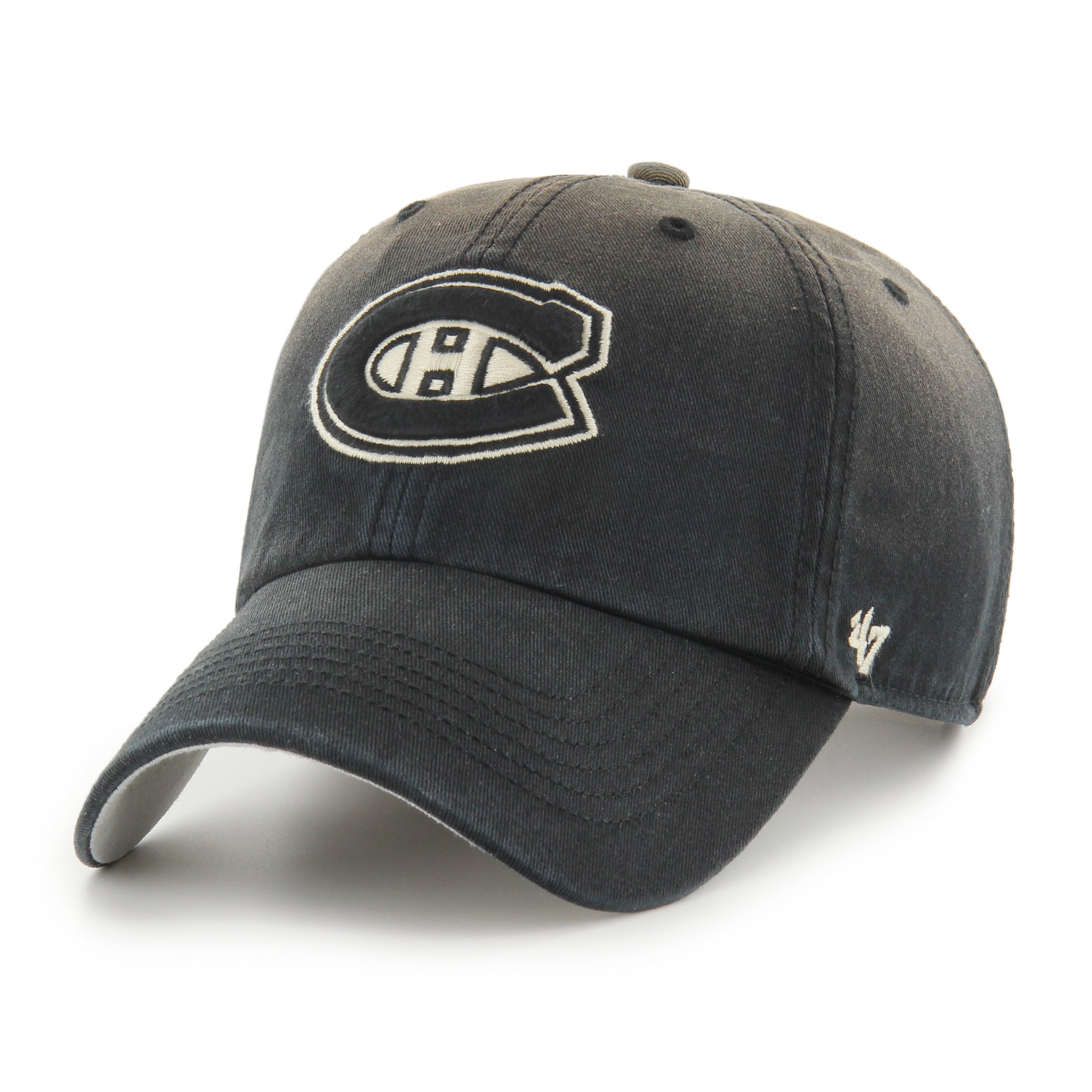 Casquette ajustable Dusted Clean Up noire pour homme des Canadiens de Montréal NHL 47 Brand