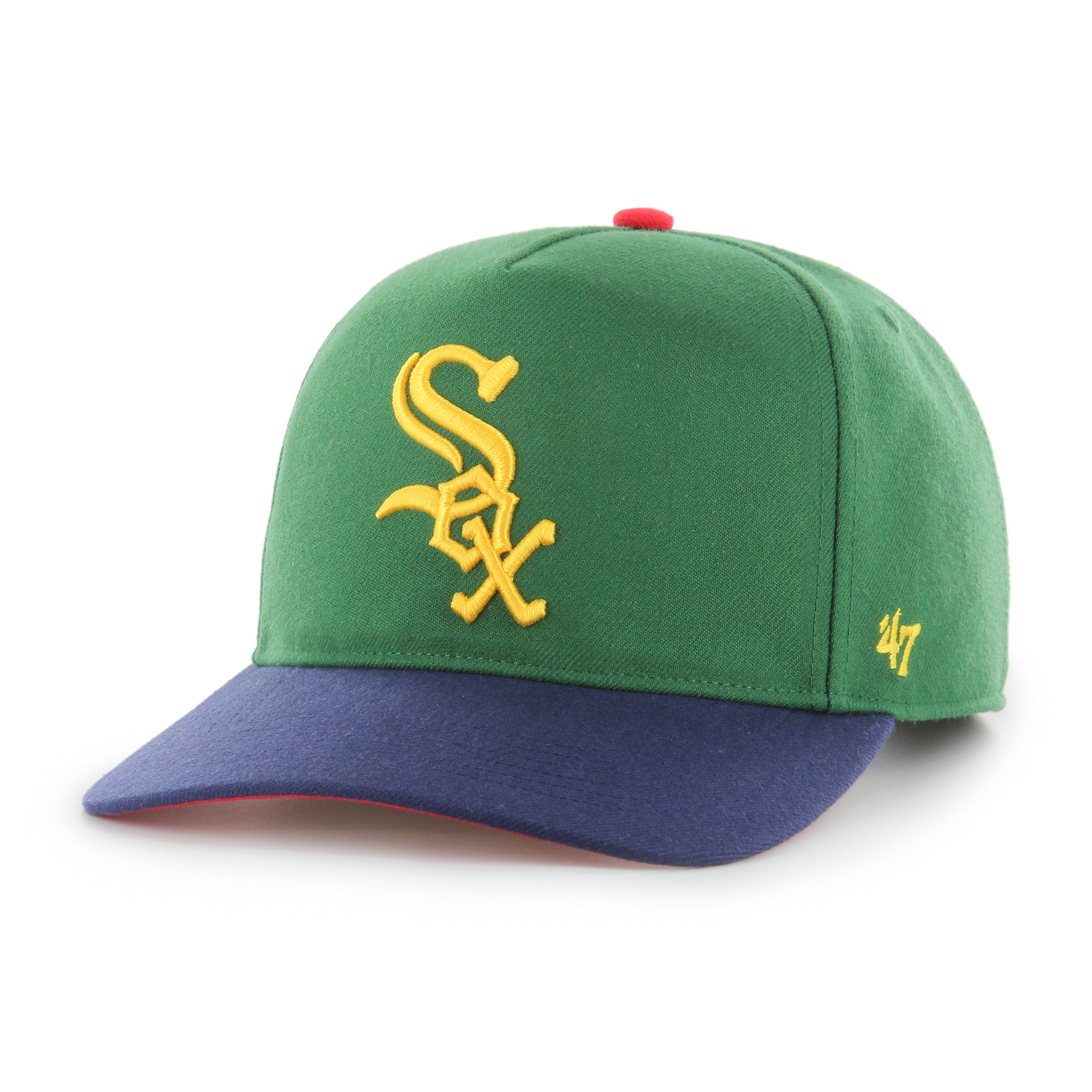 Chicago Black Sox MLB 47 Brand Men's Green Yacht Club Hitch Snapback