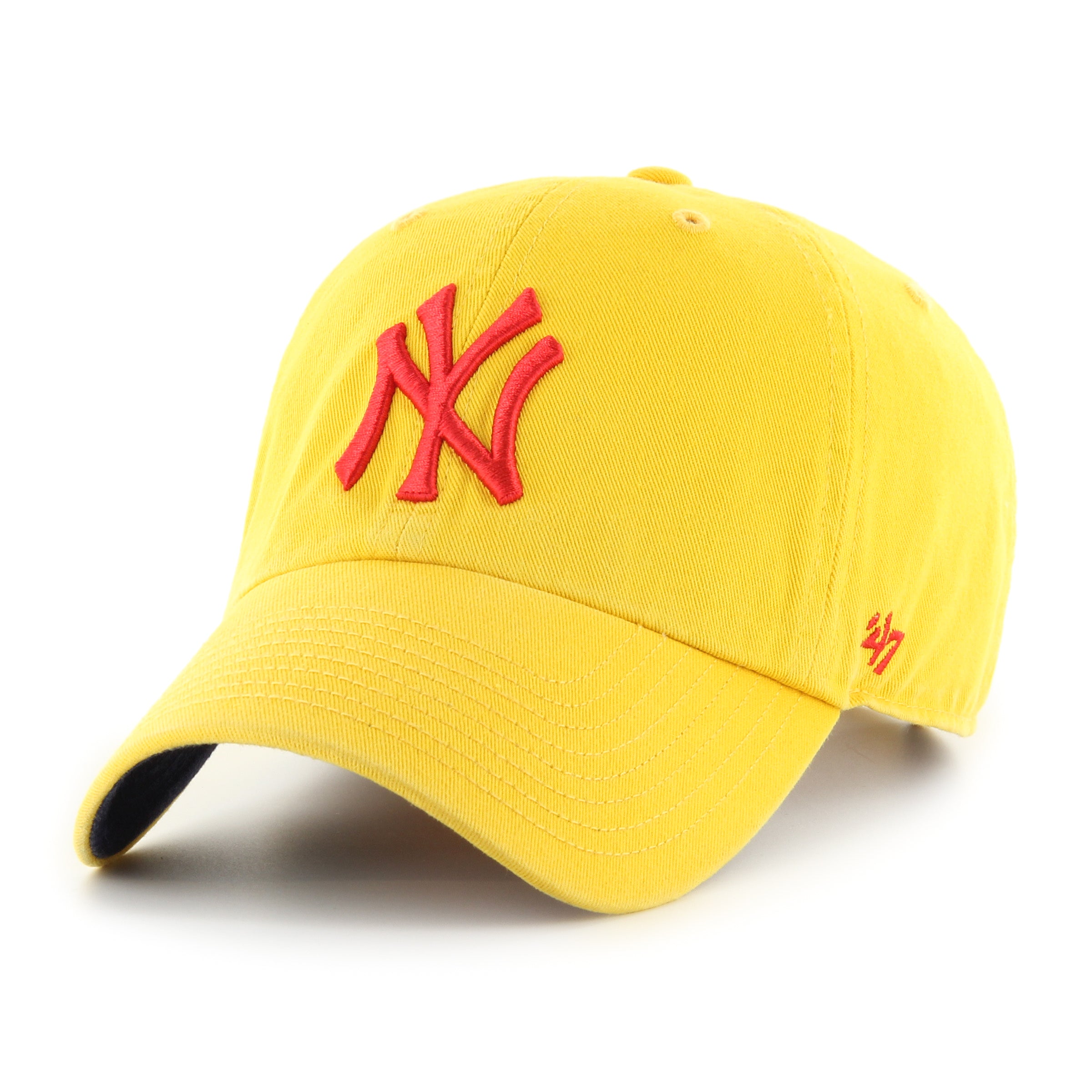 New York Yankees MLB 47 Brand Men's Yellow Yacht Club Clean Up Adjustable Hat