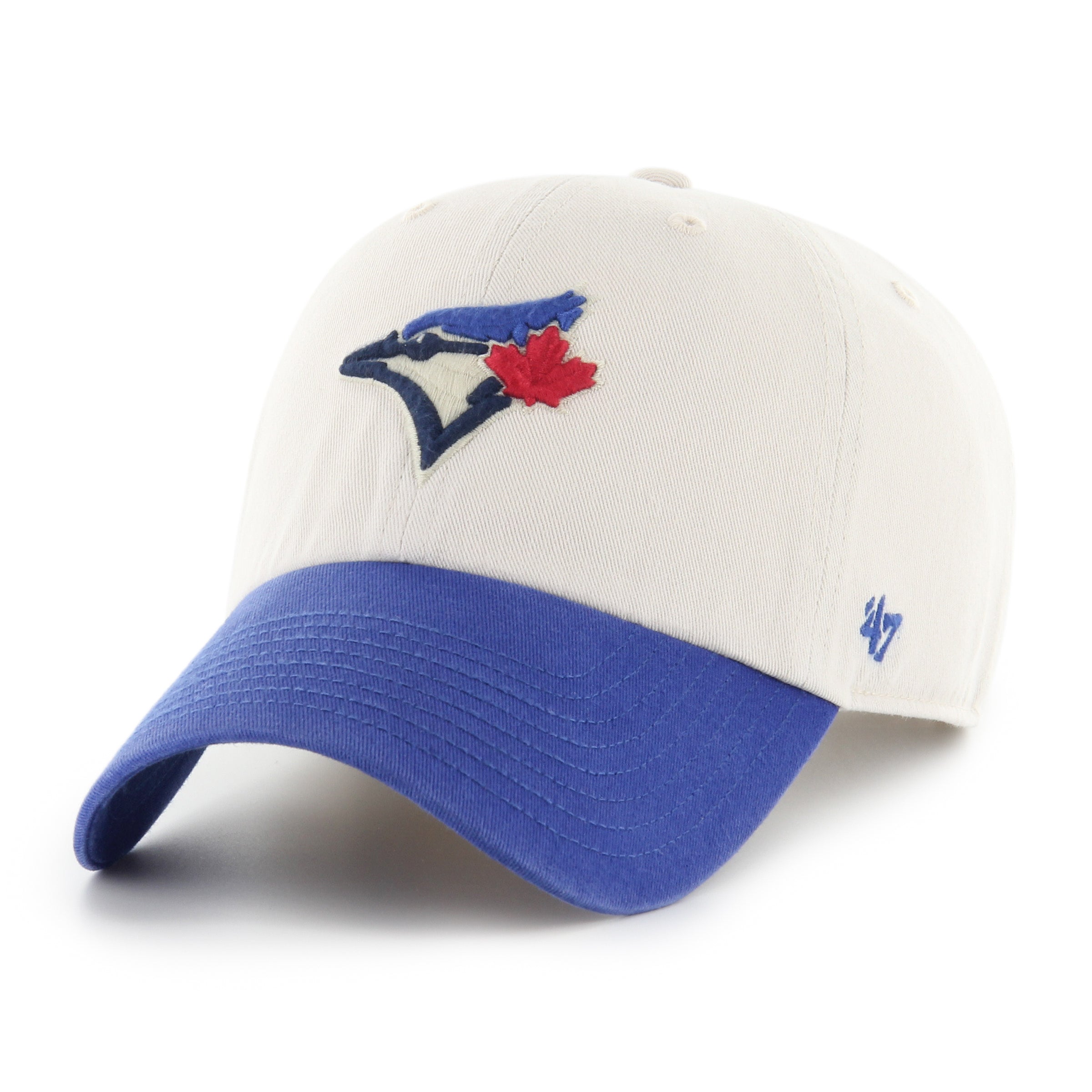 Toronto Blue Jays MLB 47 Brand Men's Beige Clean Up Grand Stand Adjustable Hat