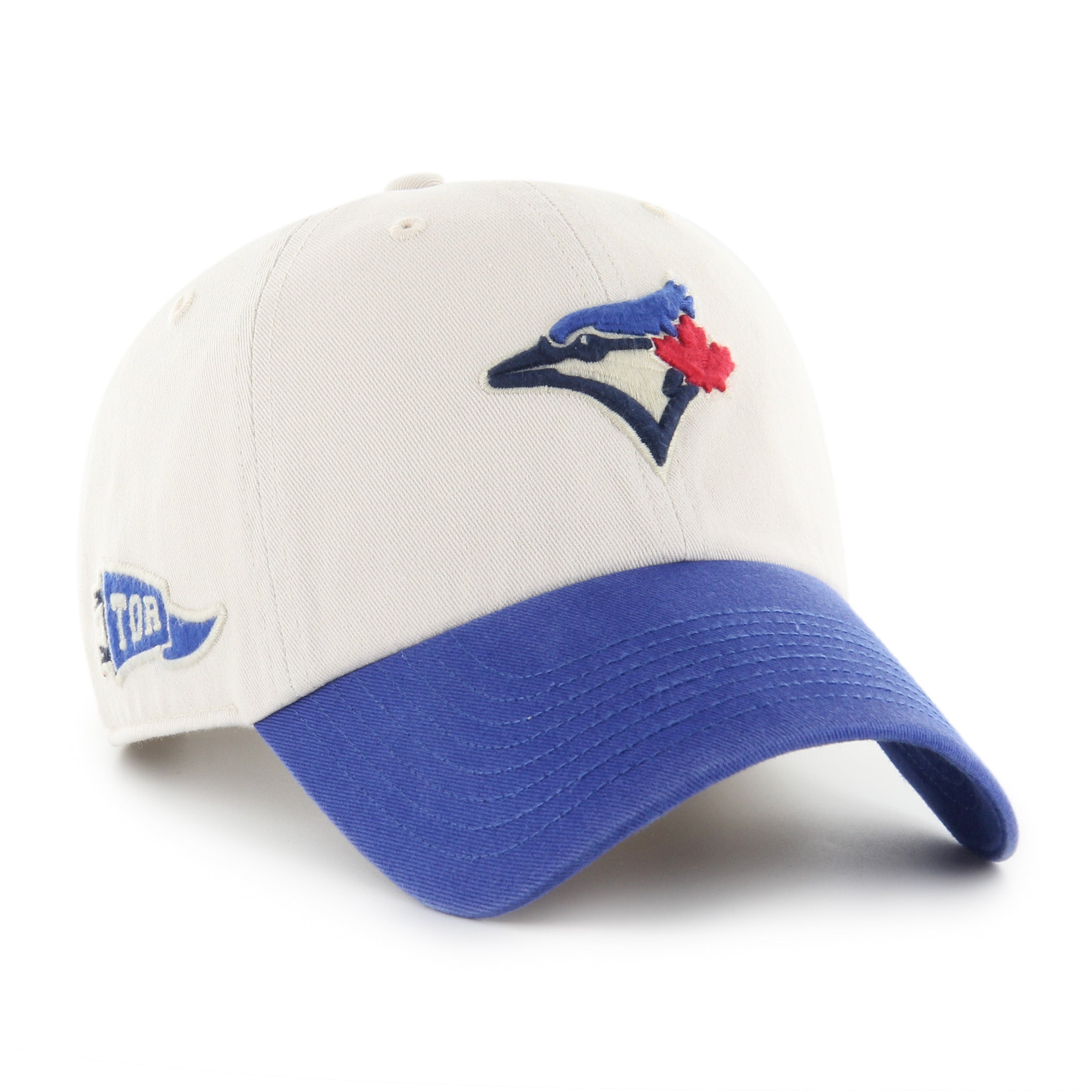 Toronto Blue Jays MLB 47 Brand Men's Beige Clean Up Grand Stand Adjustable Hat