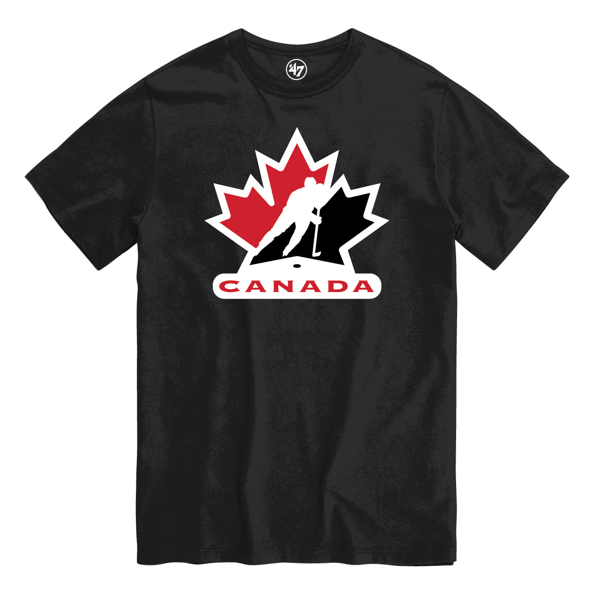 Team Canada Hockey IIHF 47 Brand Men's Black Imprint Fan T-Shirt