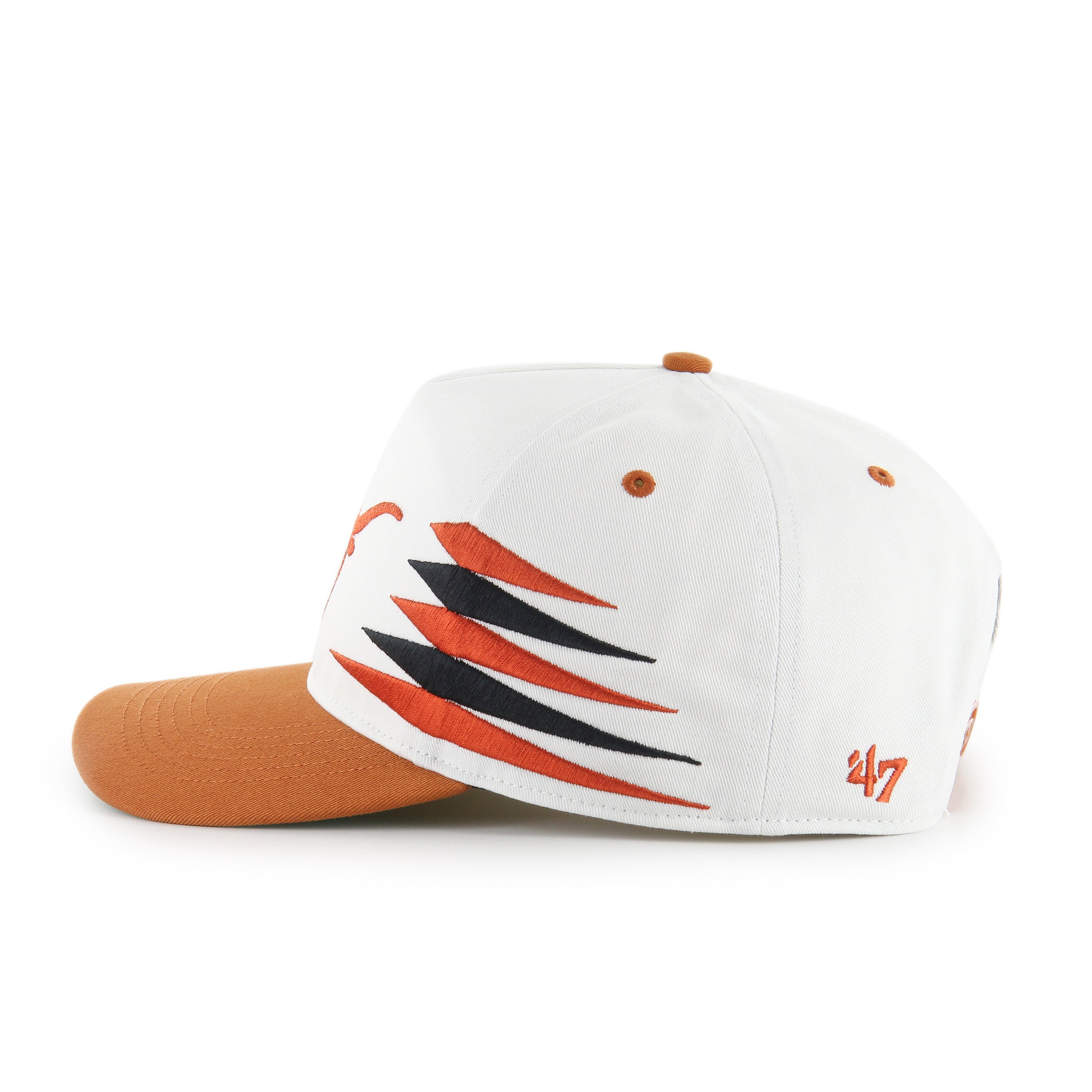 Texas Longhorns NCAA 47 Brand Men's White Diamond Hitch Snapback Hat