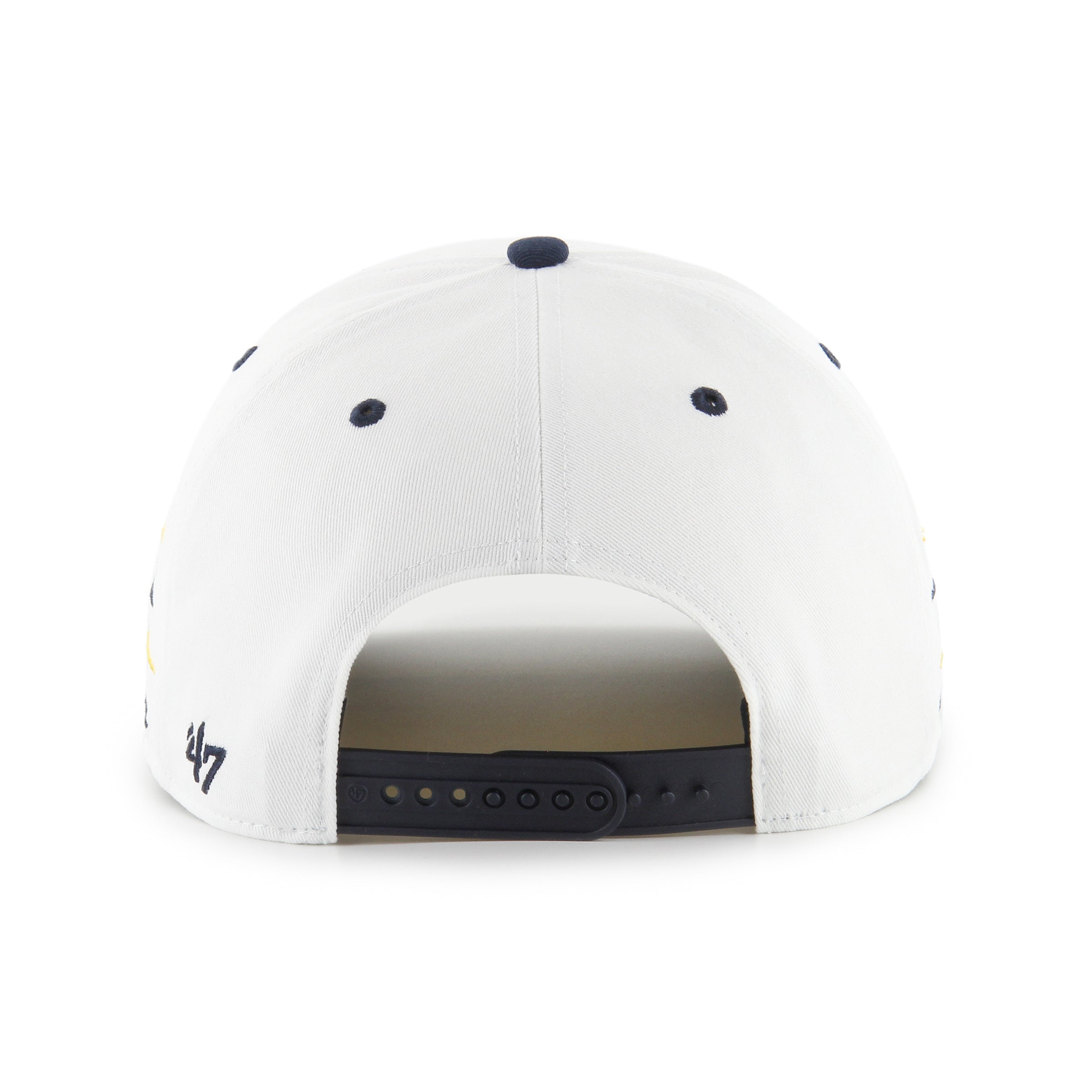 Casquette snapback blanche à diamants pour homme des Wolverines du Michigan, NCAA 47 Brand