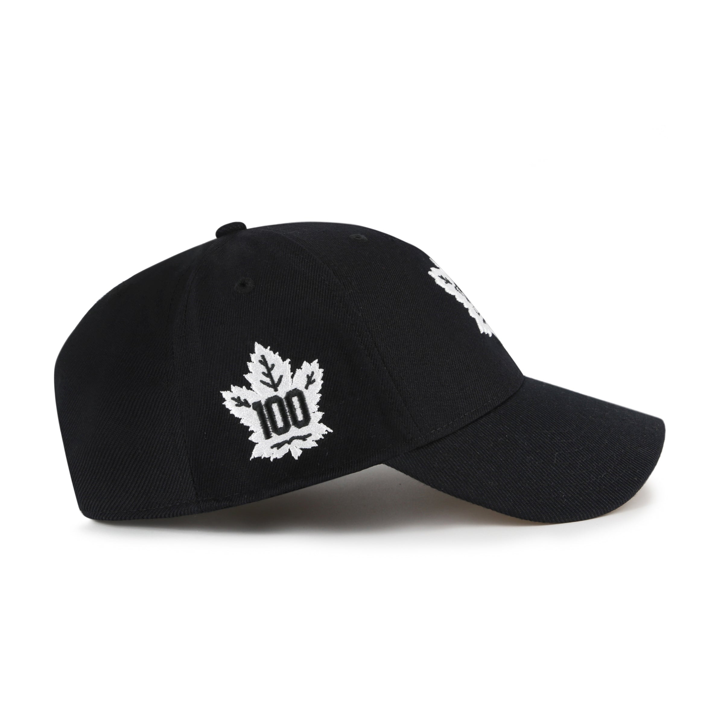 Casquette snapback MVP Sure Shot noire et blanche pour homme de la LNH 47 des Maple Leafs de Toronto