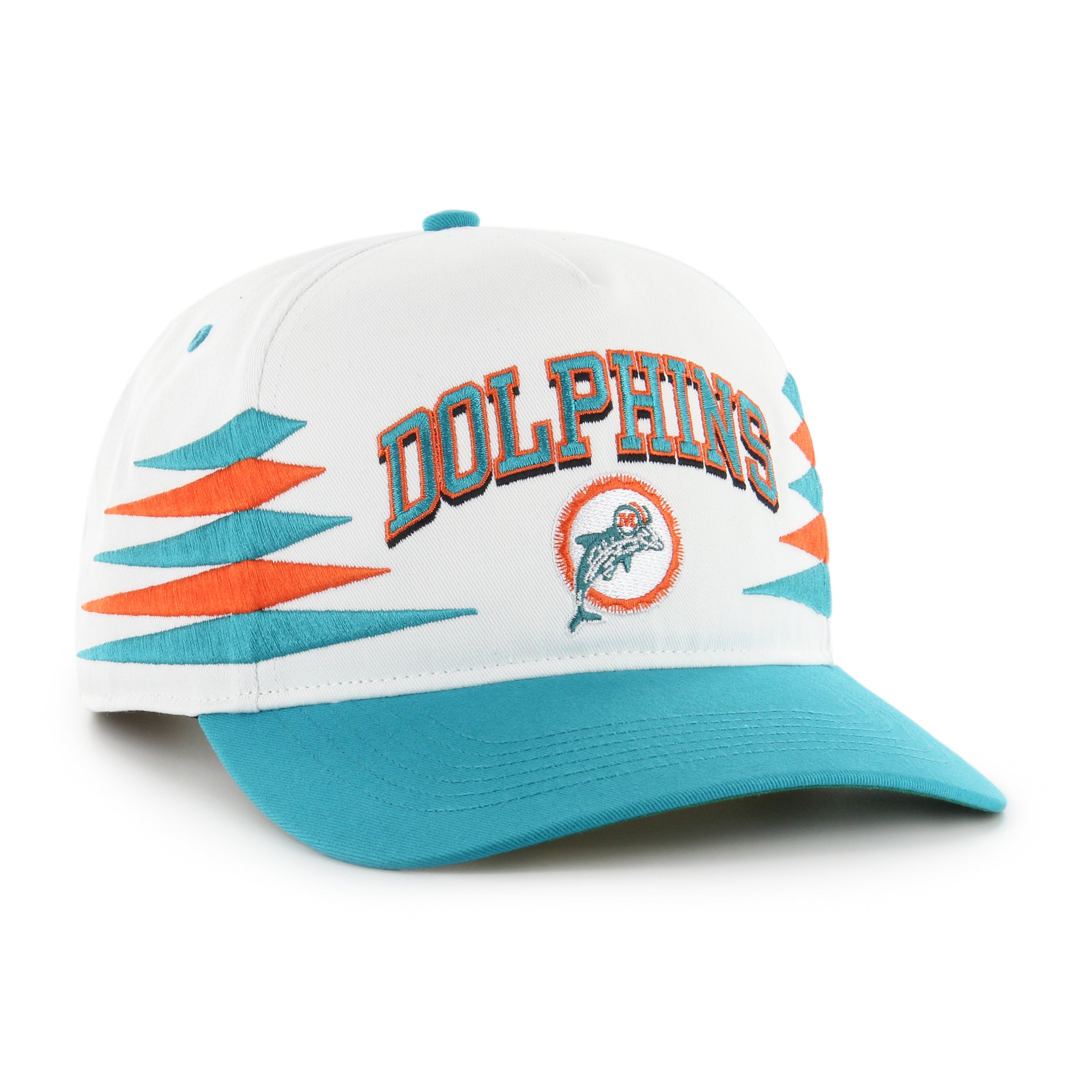 Casquette snapback blanche Diamond Hitch des Miami Dolphins NFL 47 Brand pour homme