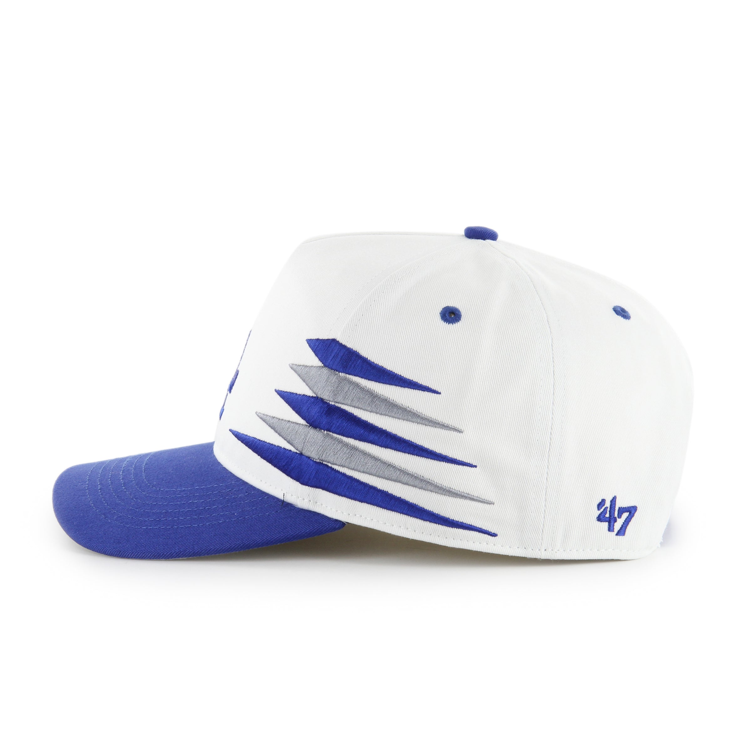 Los Angeles Dodgers MLB 47 Brand Men's White Diamond Hitch Snapback Hat
