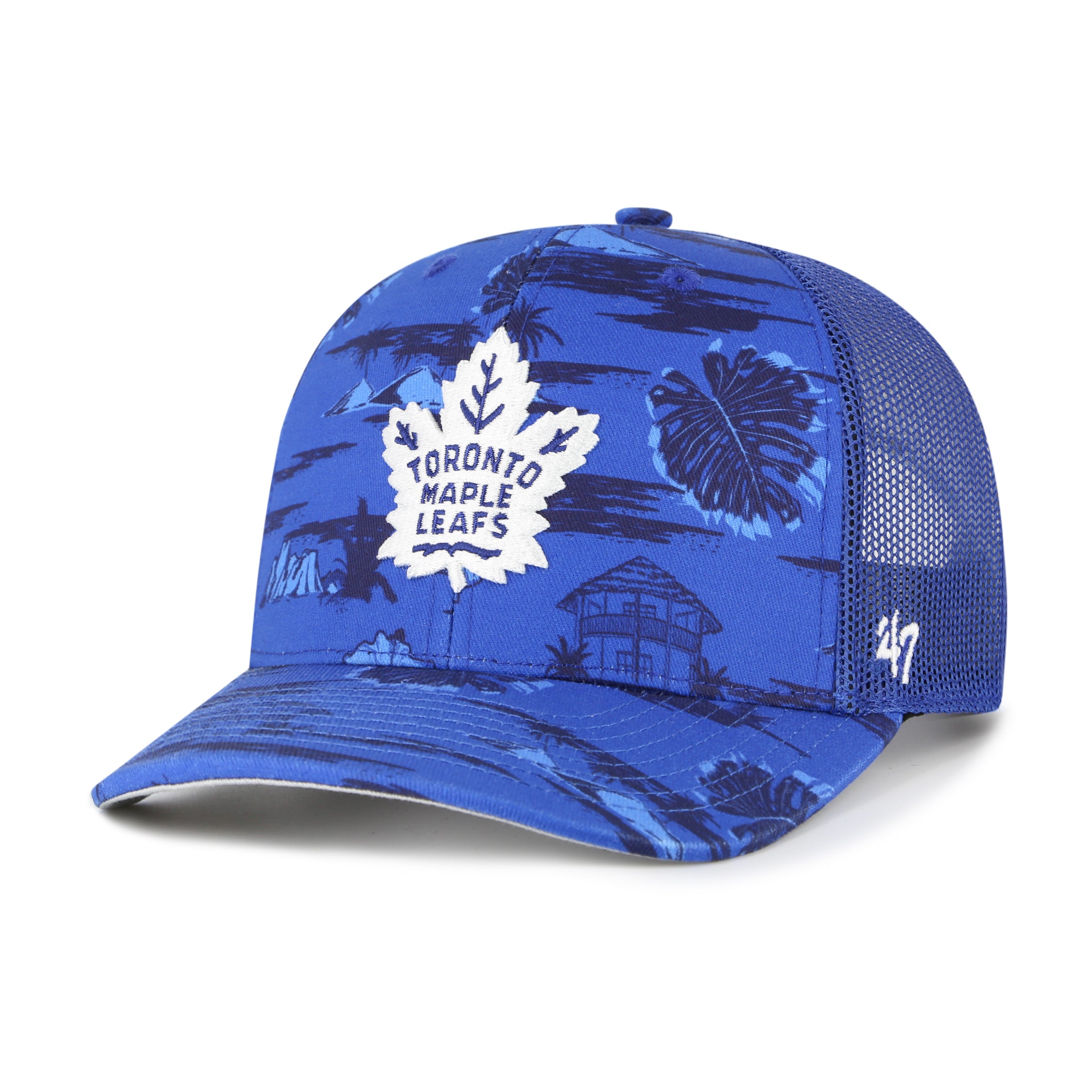 Toronto Maple Leafs NHL 47 Brand Men's Royal Blue Fiji Trucker Snapbac