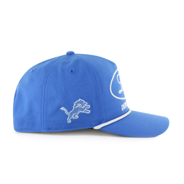 Detroit Lions NFL 47 Brand Men's Light Blue Foundational Rope Hitch Snapback Hat