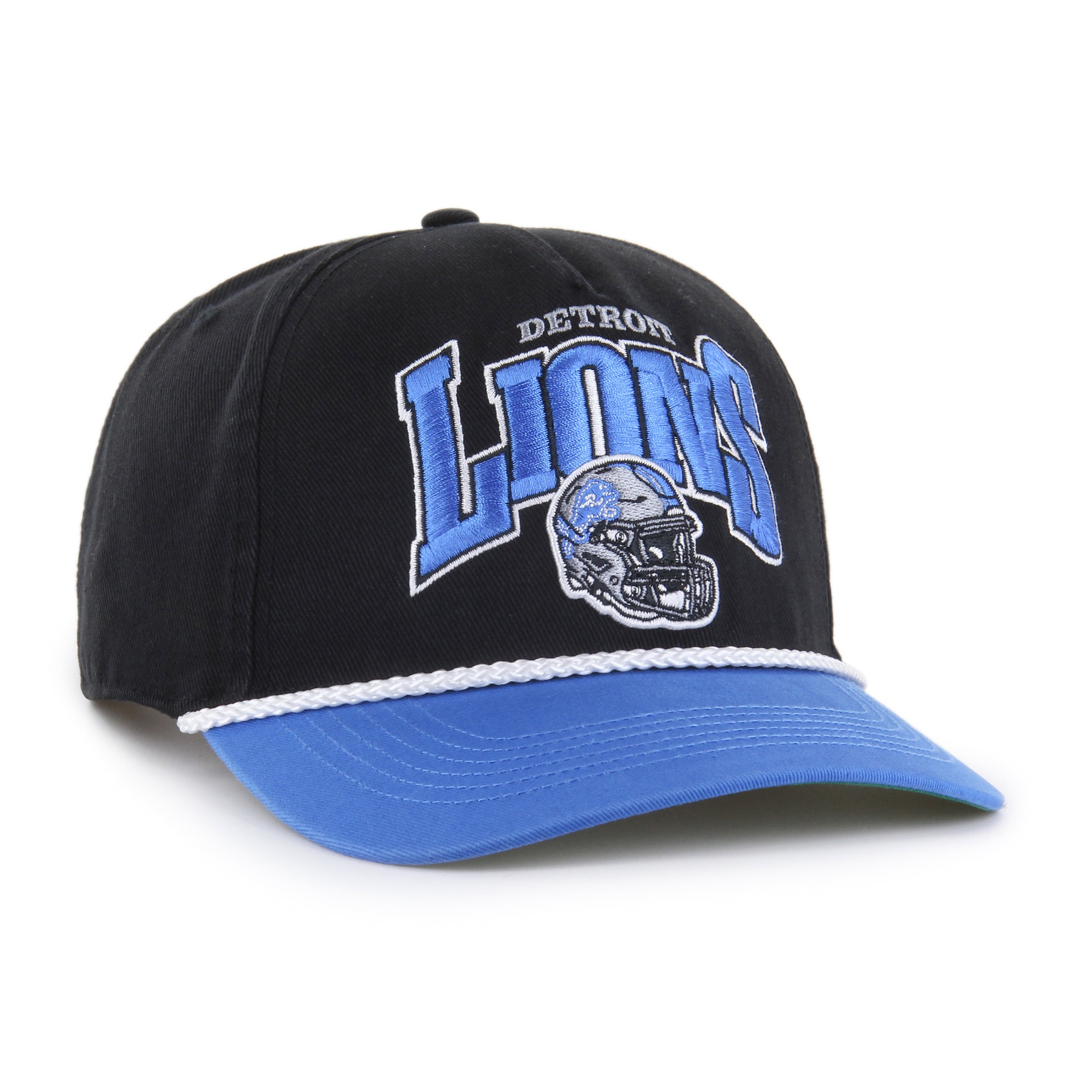 Detroit Lions NFL 47 Brand Men's Black Palermo Hitch Snapback Hat