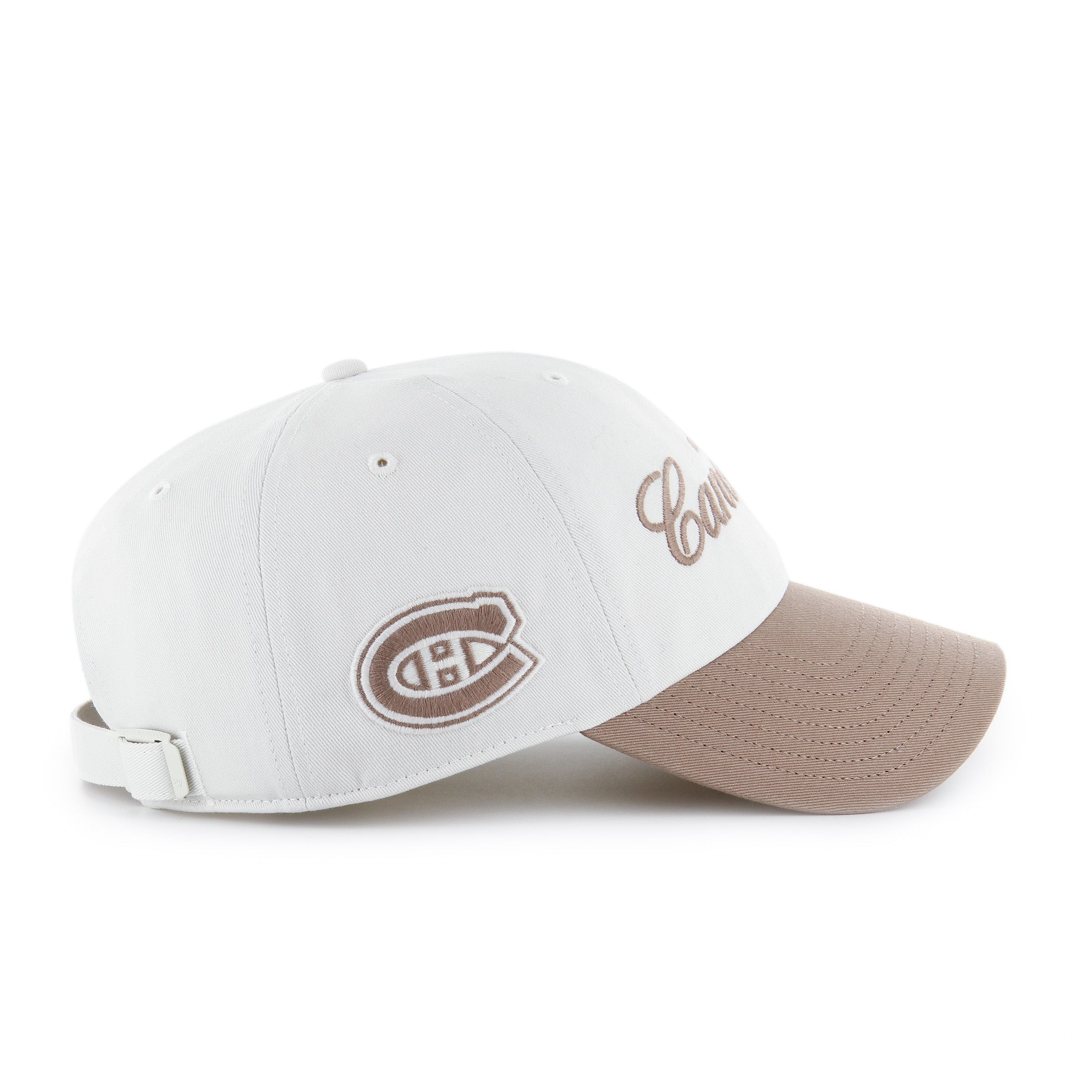 Casquette ajustable Foundational Clean Up blanche pour homme des Canadiens de Montréal de la LNH 47 Brand
