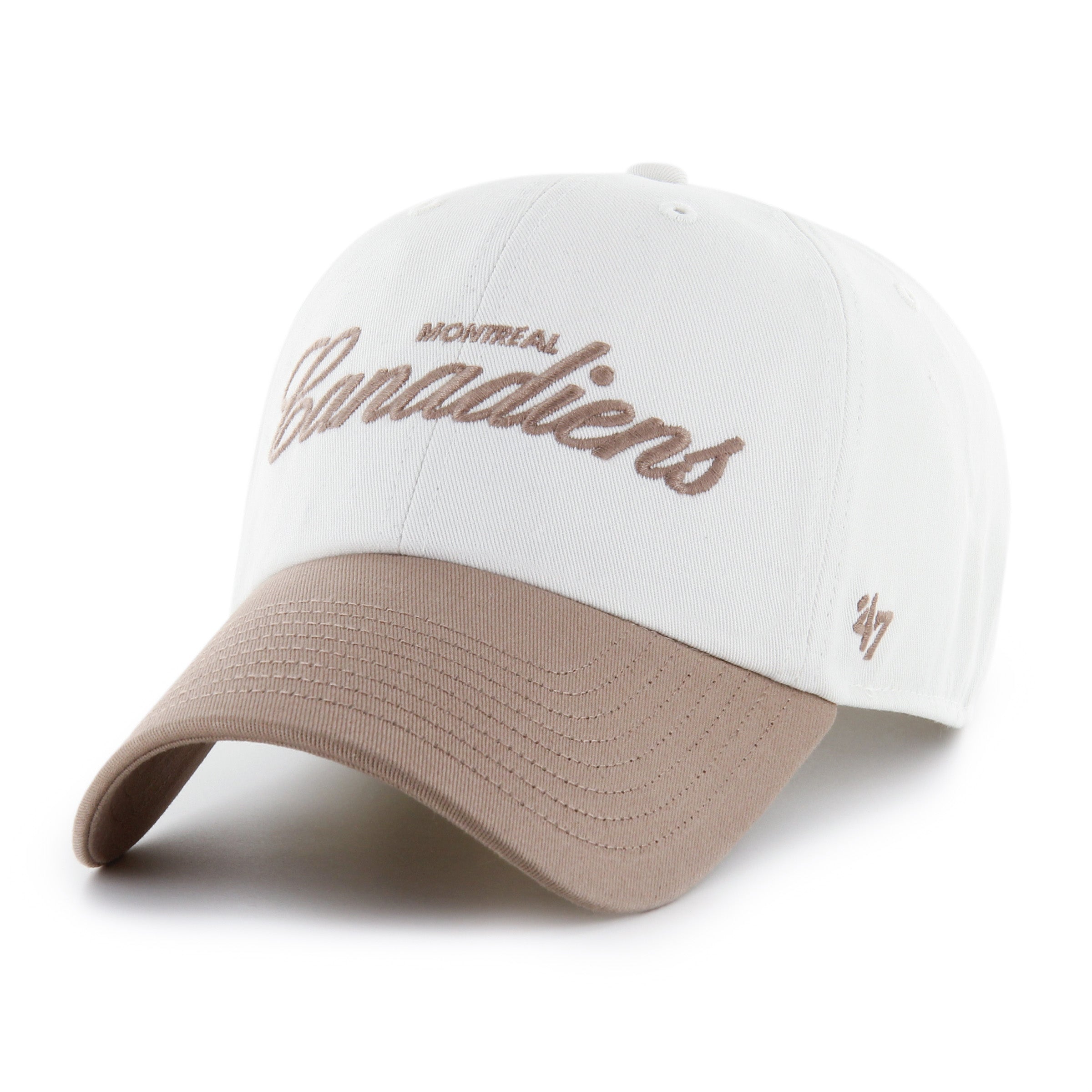 Casquette ajustable Foundational Clean Up blanche pour homme des Canadiens de Montréal de la LNH 47 Brand