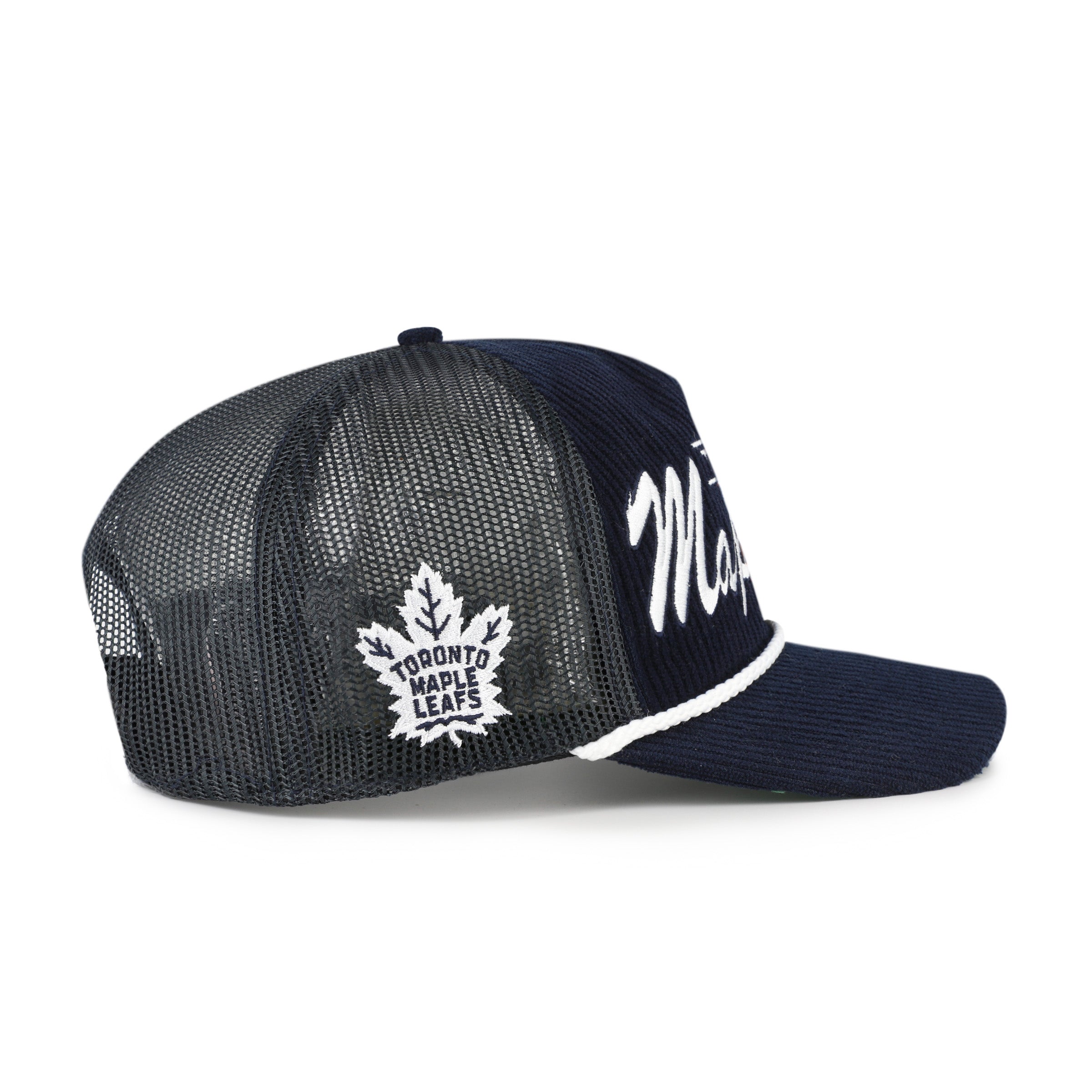 Casquette snapback à maille double bleu marine Toronto Maple Leafs NHL 47 Brand pour homme