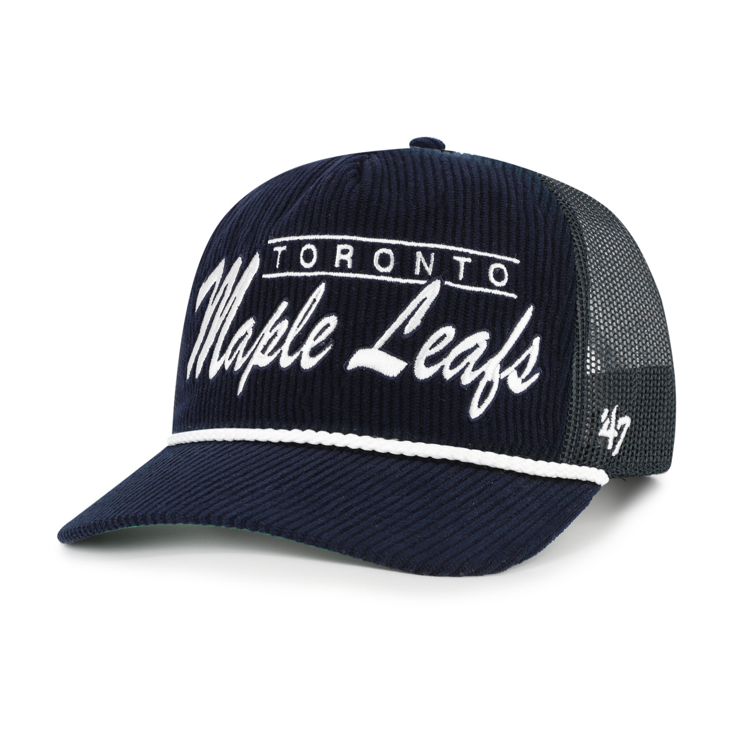 Casquette snapback à maille double bleu marine Toronto Maple Leafs NHL 47 Brand pour homme