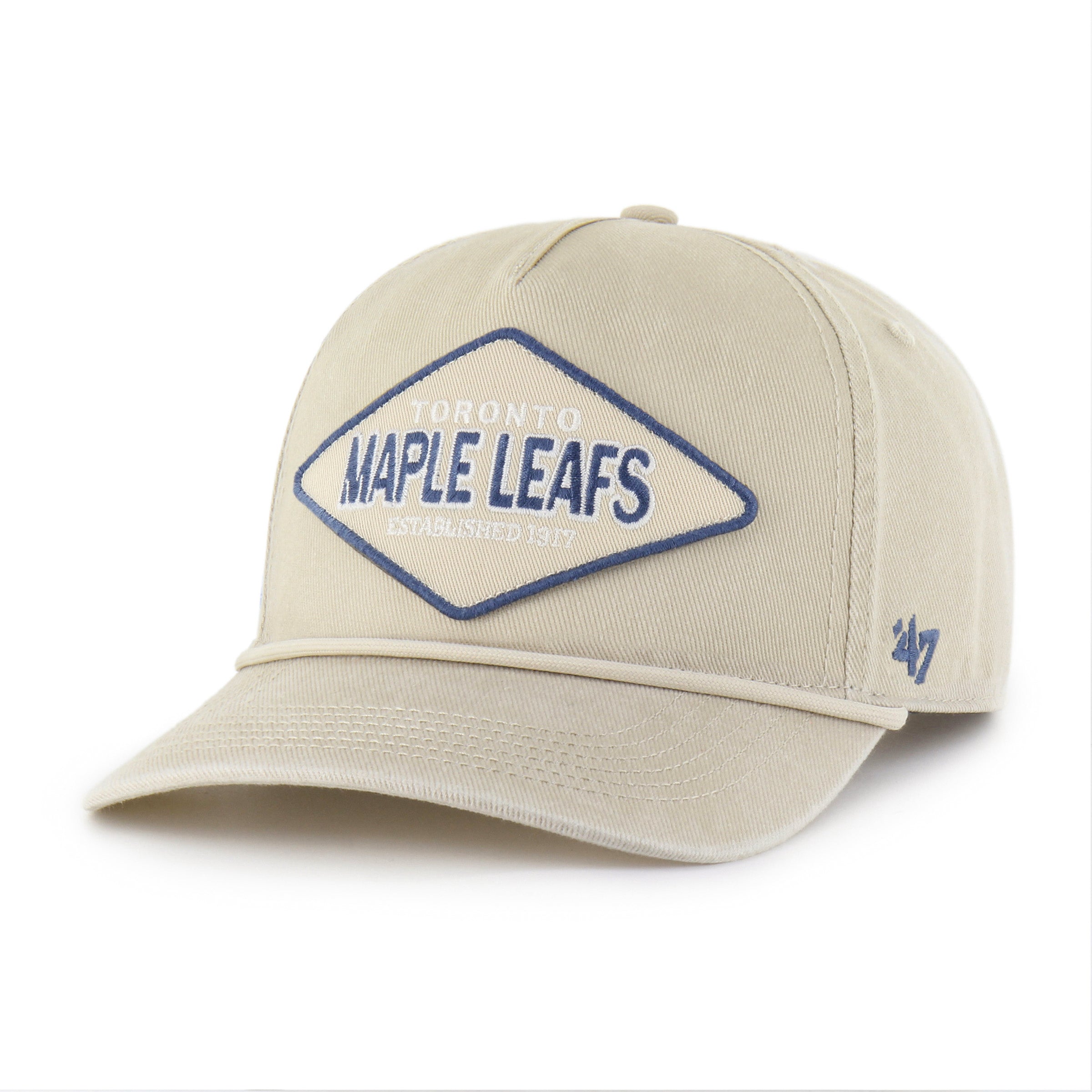 Toronto Maple Leafs NHL 47 Brand Men's Beige Cairn Rope Hitch Snapback Hat