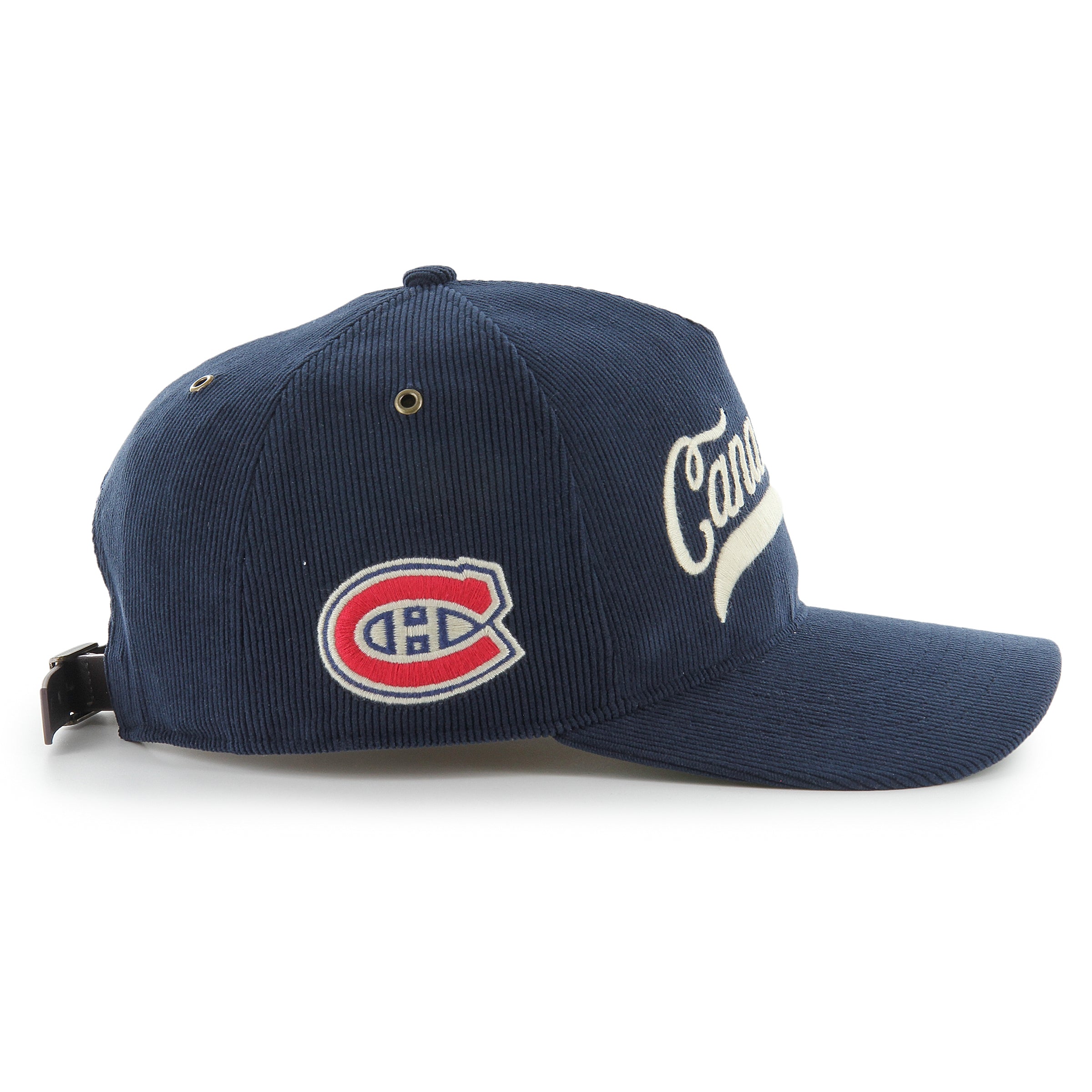 Montreal Canadiens NHL 47 Brand Men's Navy Golden Age Cord Hitch Adjustable Hat