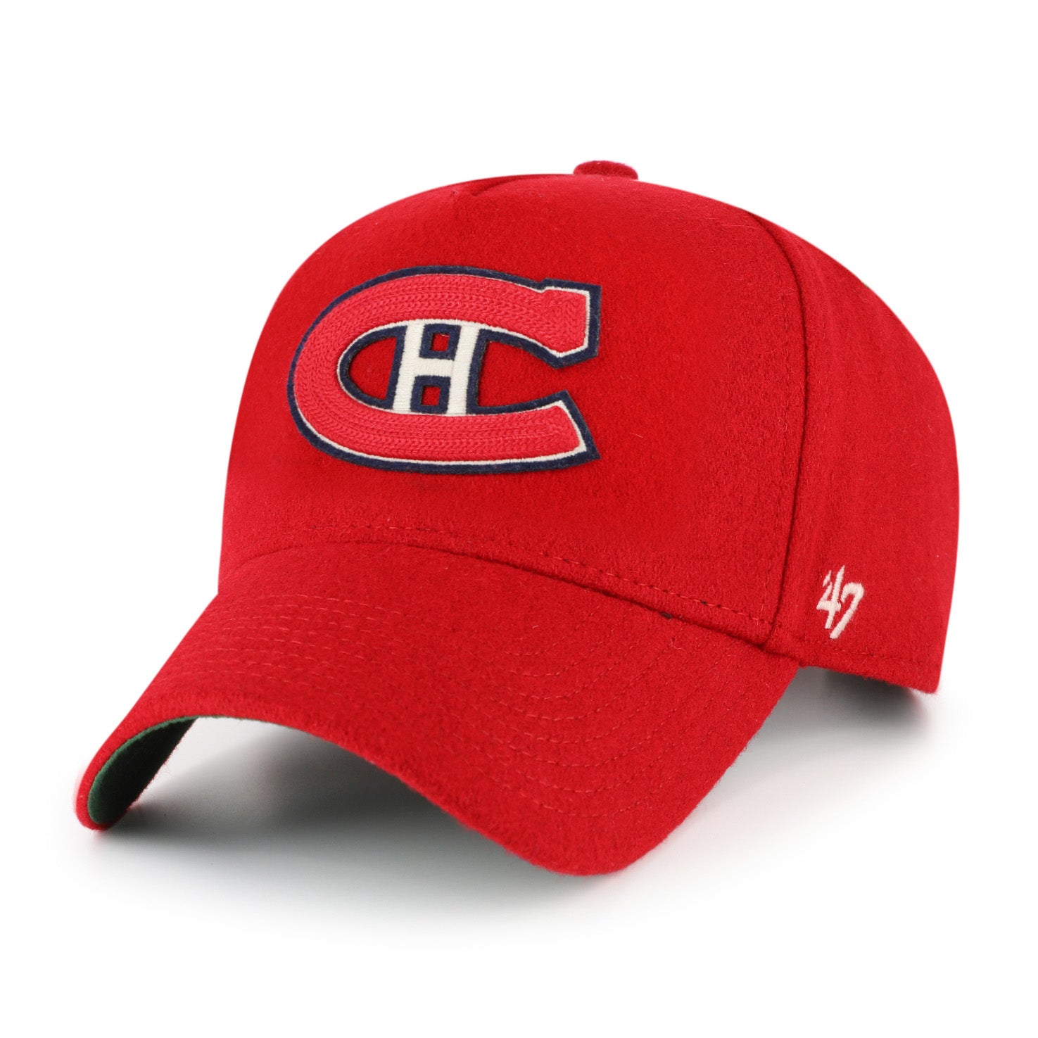 Montreal Canadiens NHL 47 Brand Men's Red Golden Age Offside A-Frame Adjustable Hat