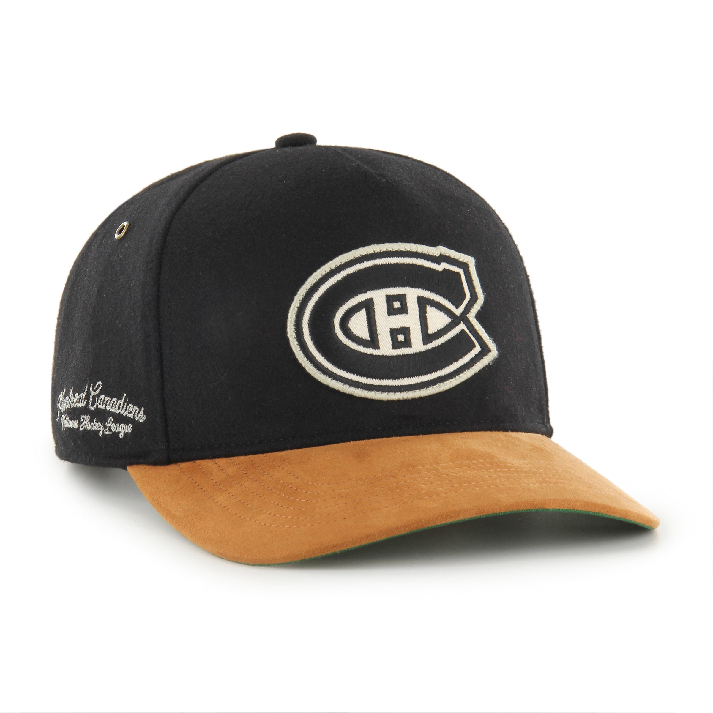 Montreal Canadiens NHL 47 Brand Men's Black Golden Age Hitch Adjustable Hat